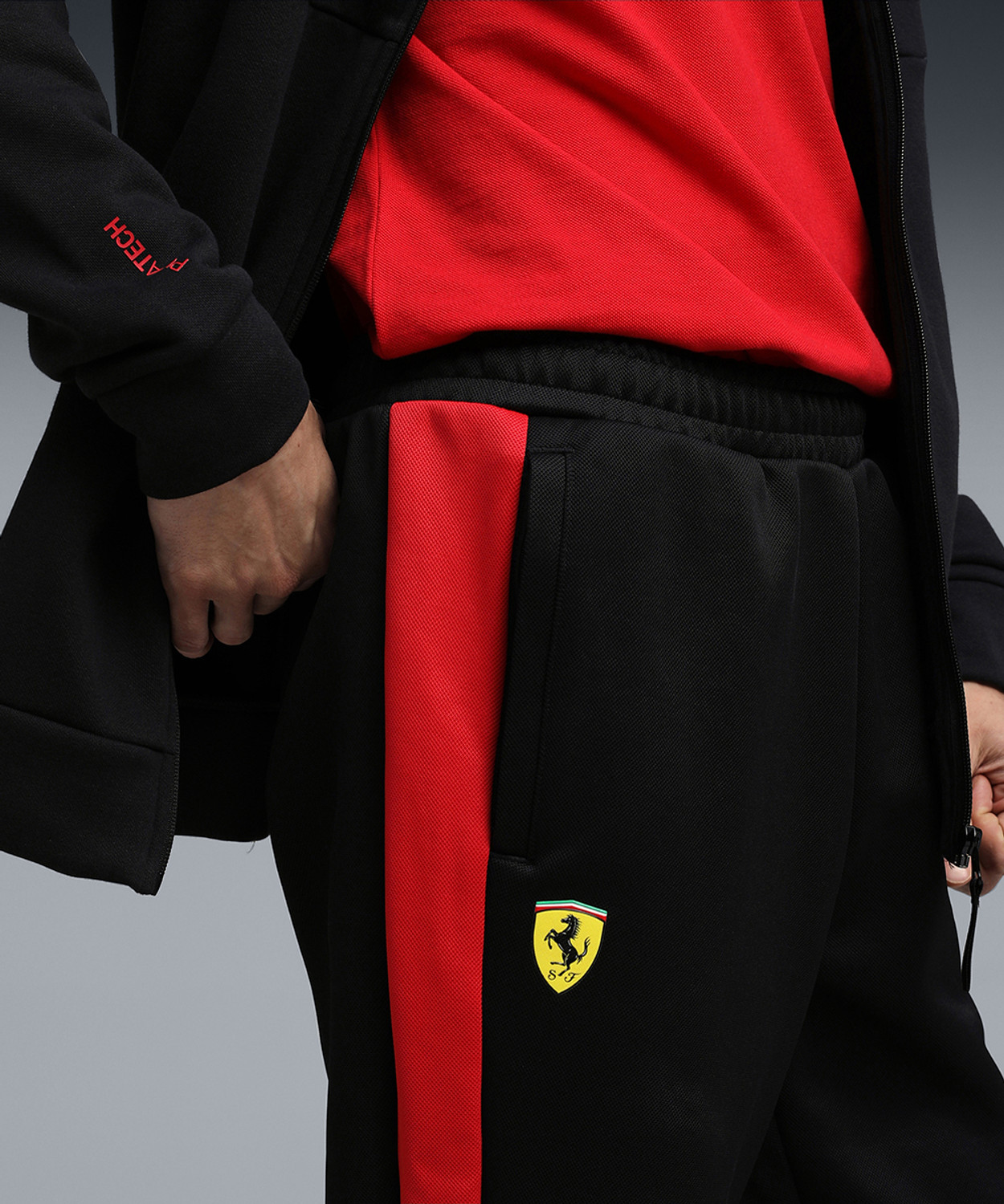 Image of PUMA Solid Men Black Track Pants