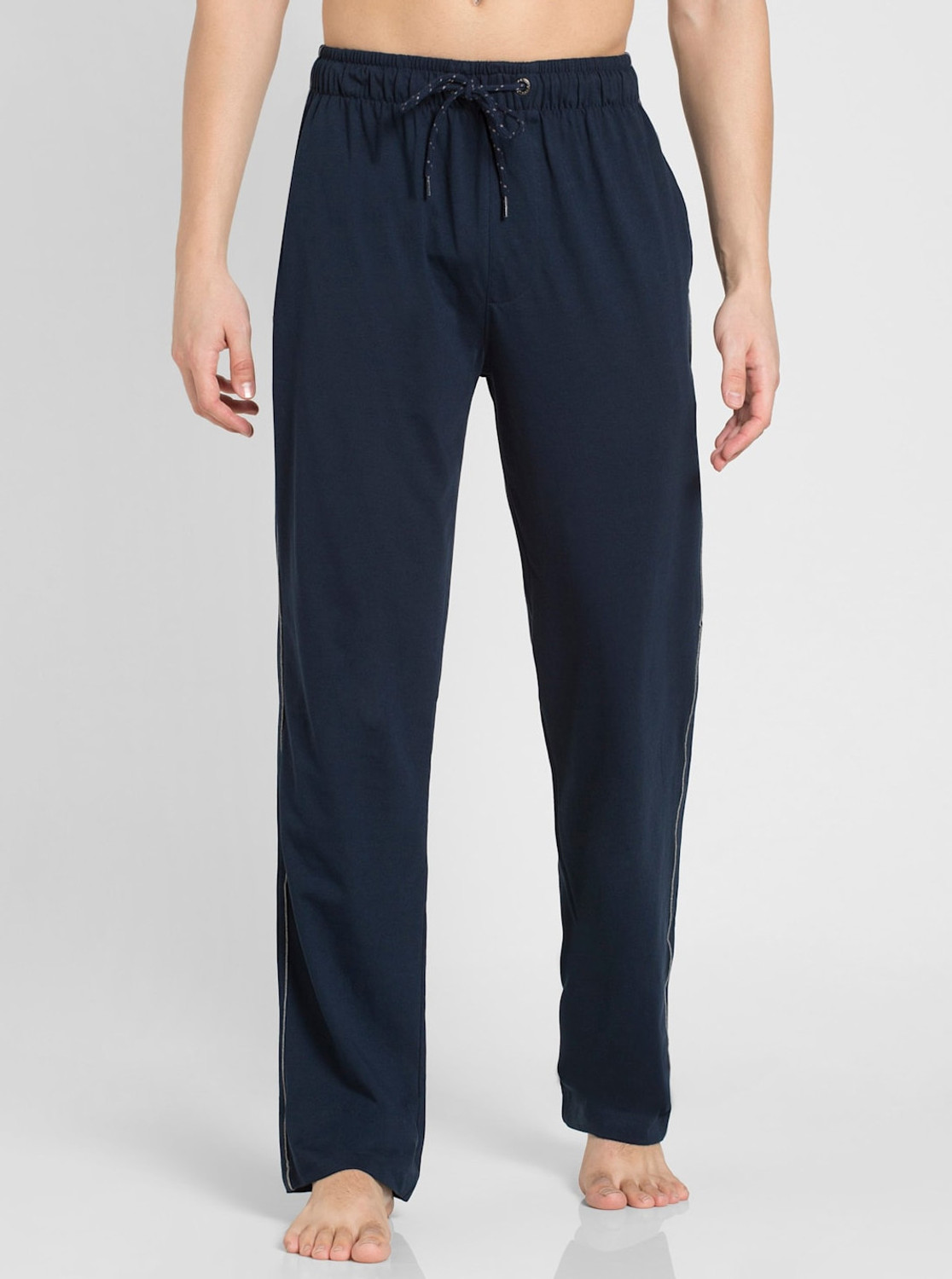 Image of JOCKEY Solid Men Dark Blue Track Pants