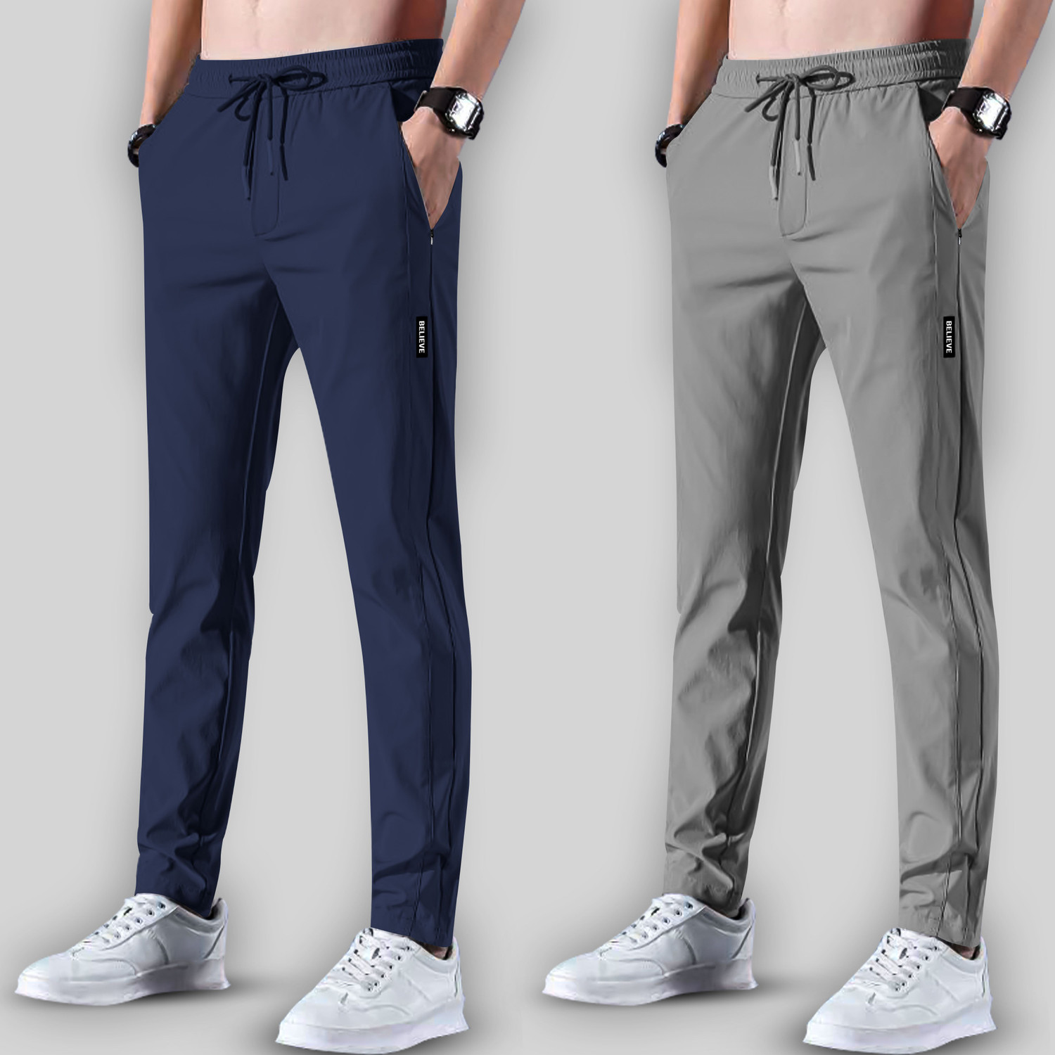 Image of Joggers Park Printed Men Multicolor Track Pants