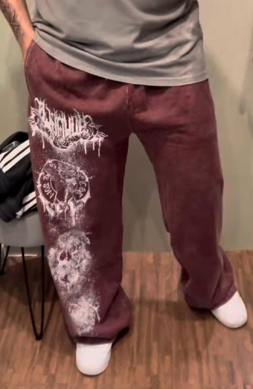 Clothy Printed Men Brown Track Pants - Image 3