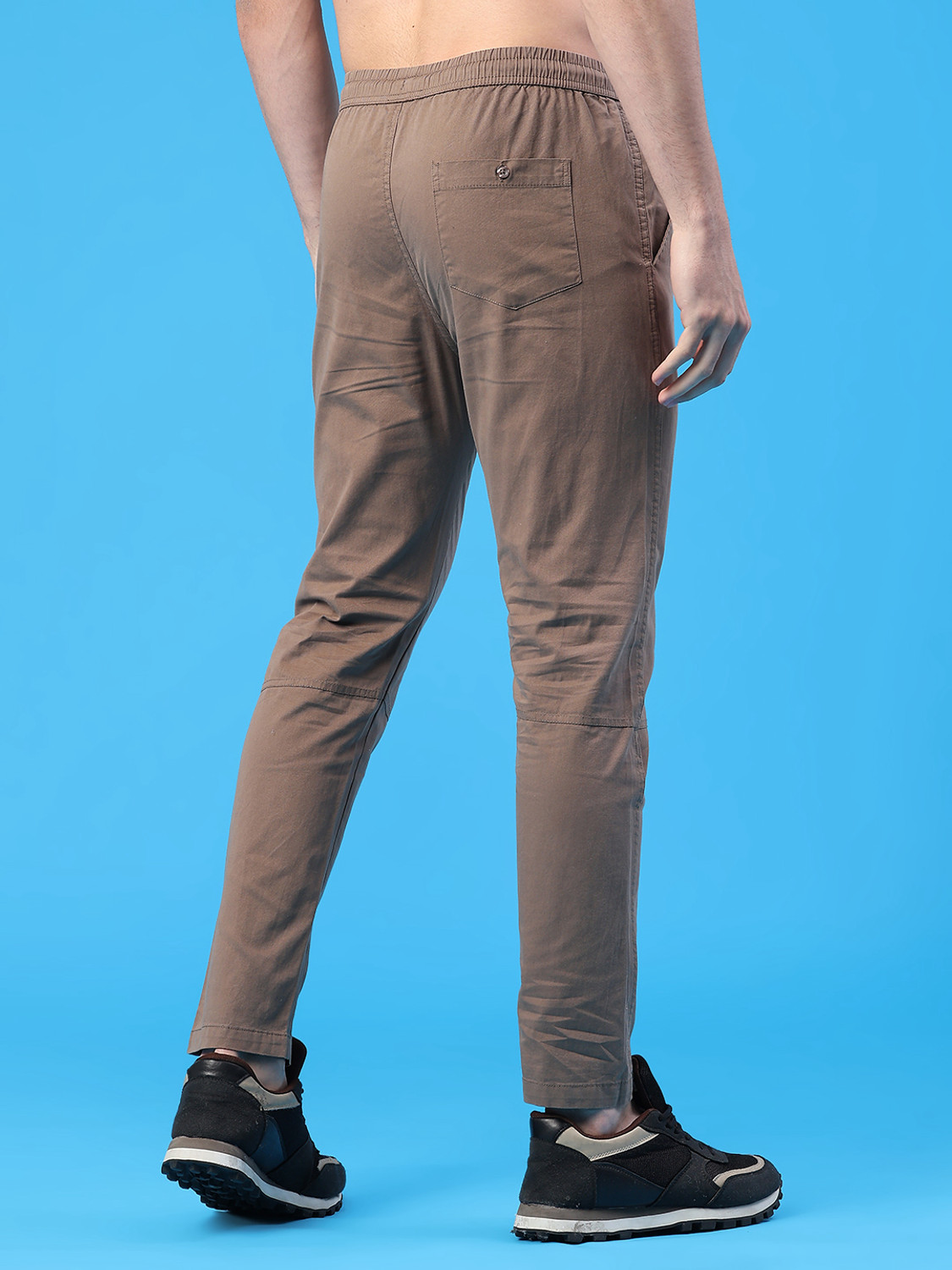 Image of V-MART Solid Men Brown Track Pants