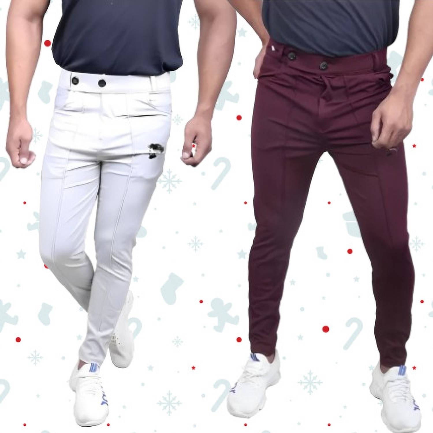 ACE SPORTS Solid Men Multicolor Track Pants