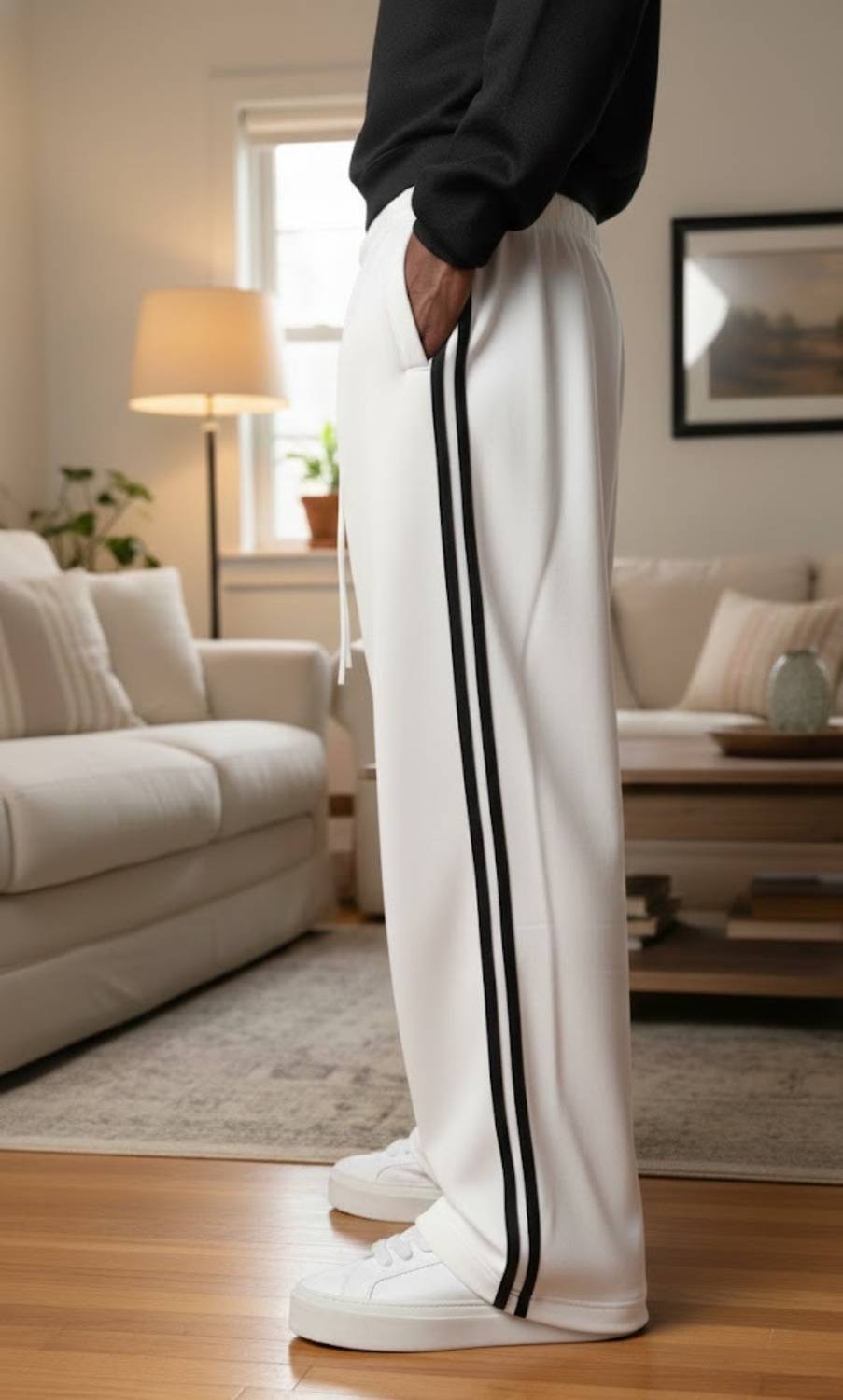 WARCOURT Solid Men Multicolor Track Pants - Image 2