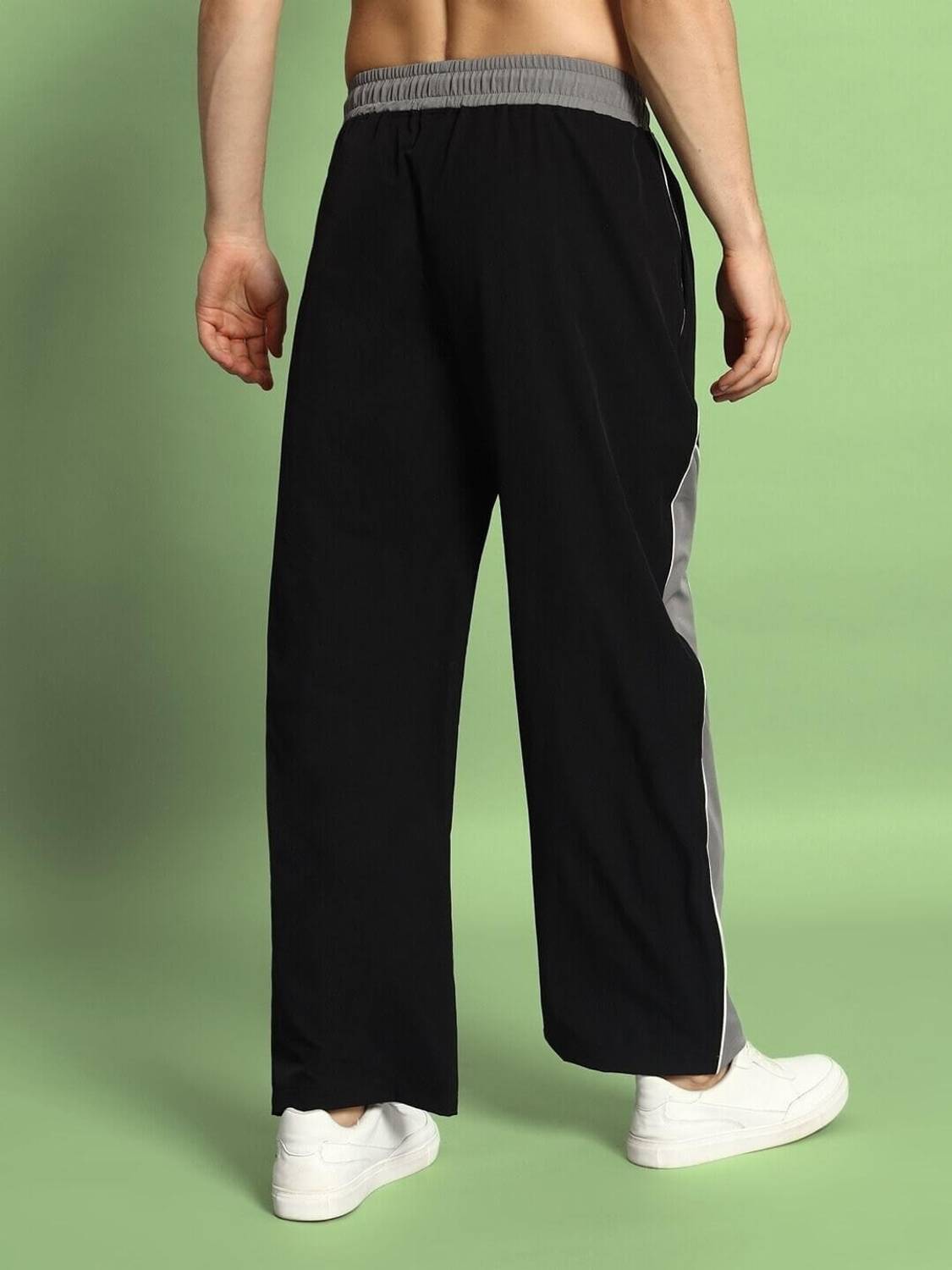 COMBRAIDED Comfort Fit Men Black Trousers - Image 2