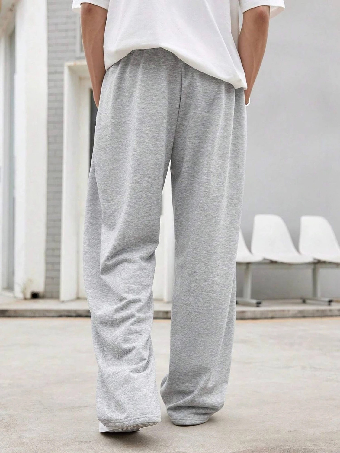 Image of MOD YOUNG Printed Men Grey Track Pants
