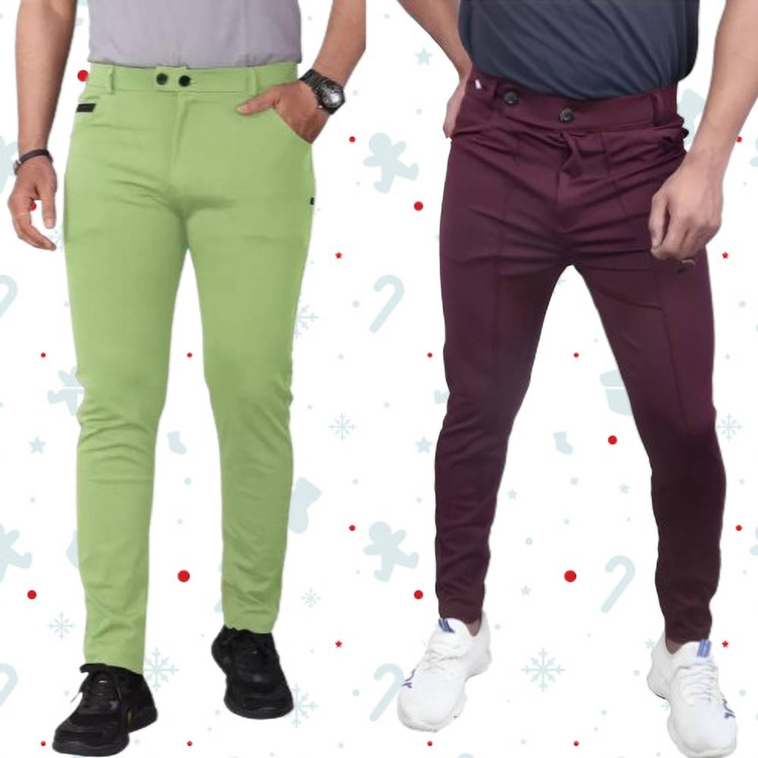 ACE SPORTS Solid Men Multicolor Track Pants