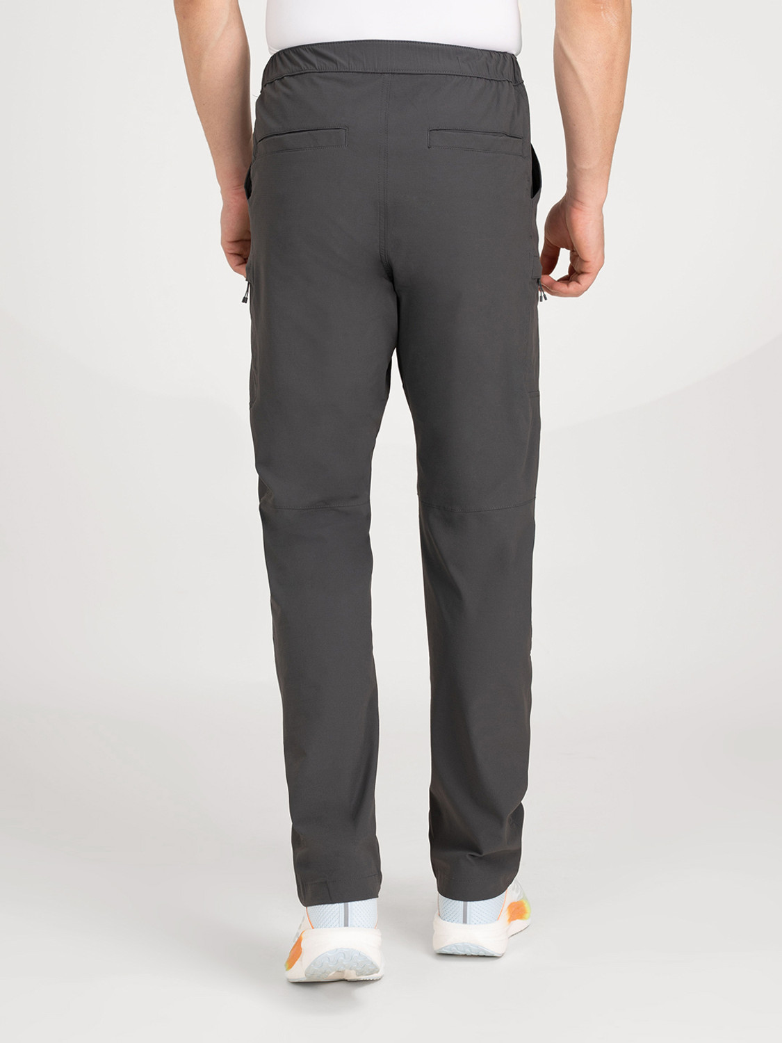 Image of RED TAPE Solid Men Grey Track Pants