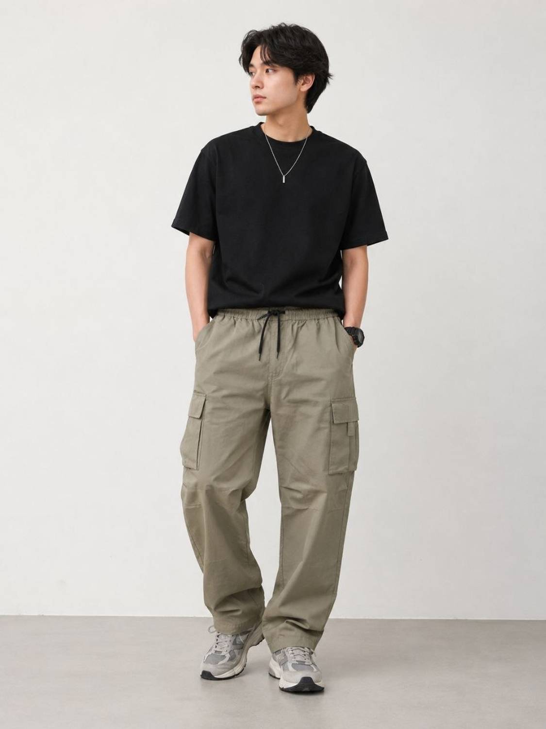 FLY WIND Men Olive Track Pants - Image 5