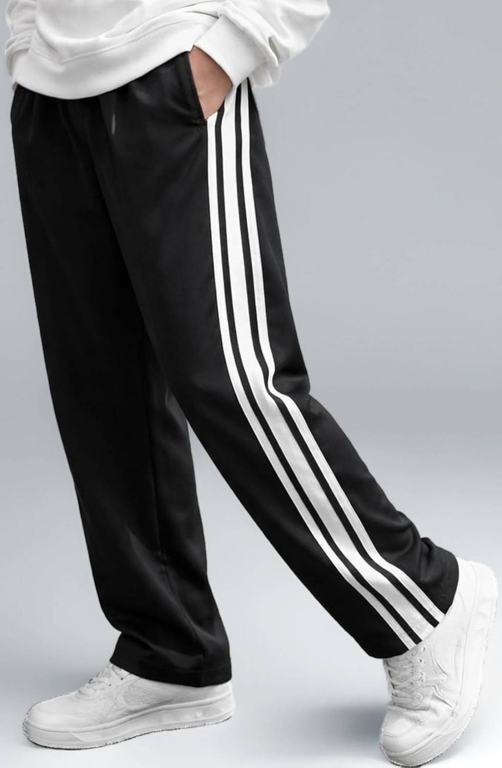 RUSKSUN Men Dark Blue, Black Track Pants Pack of 2 - Image 3