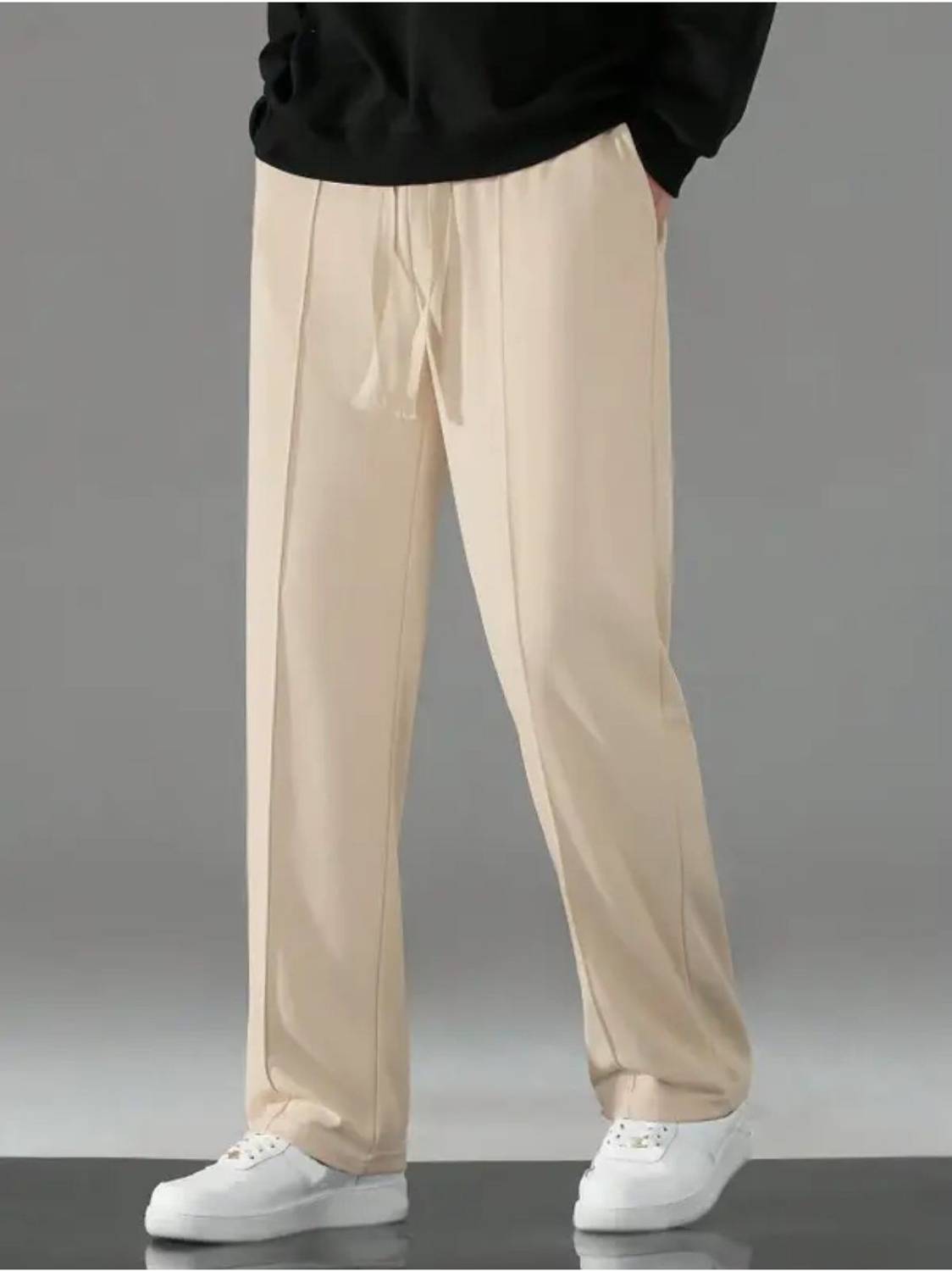 DORINOZ Solid Men Beige Track Pants
