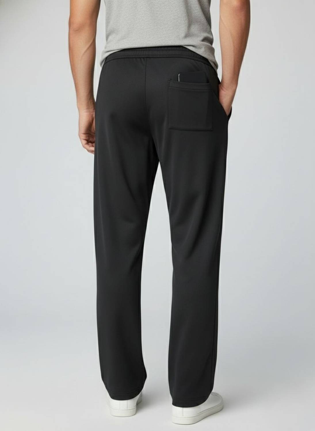 INDICLUB Loose Fit Men Black Trousers - Image 2