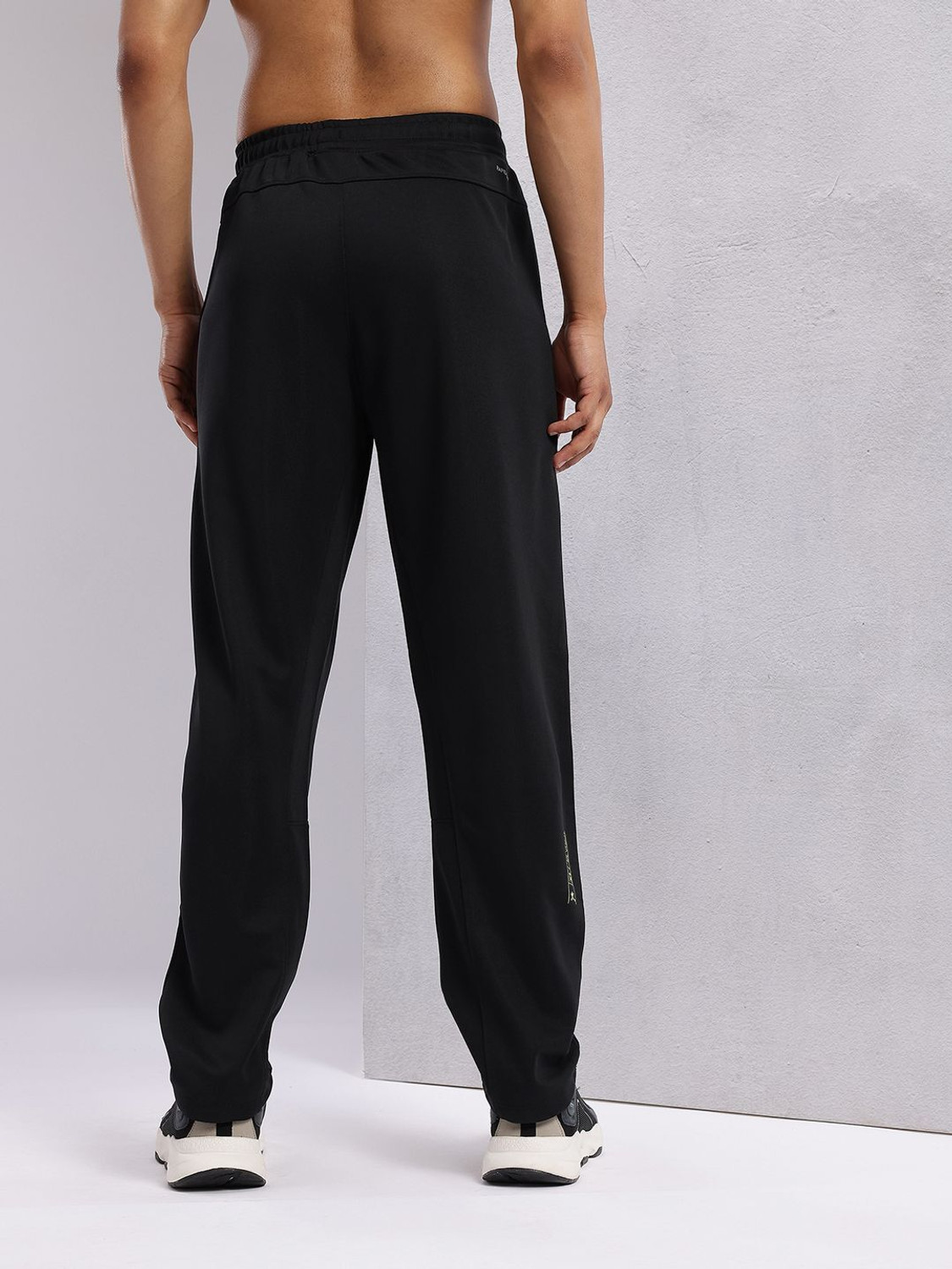 Image of HRX by Hrithik Roshan Solid Men Black Track Pants