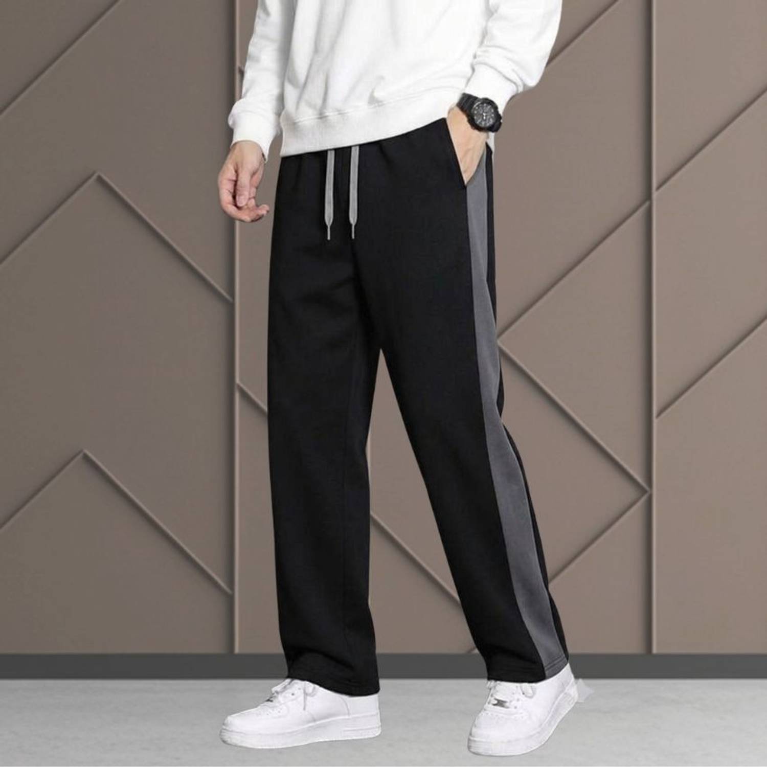 yanexa Colorblock Men Multicolor Track Pants Pack of 2 - Image 2