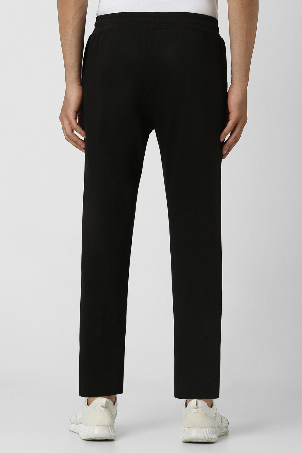Image of VAN HEUSEN Solid Men Black Track Pants