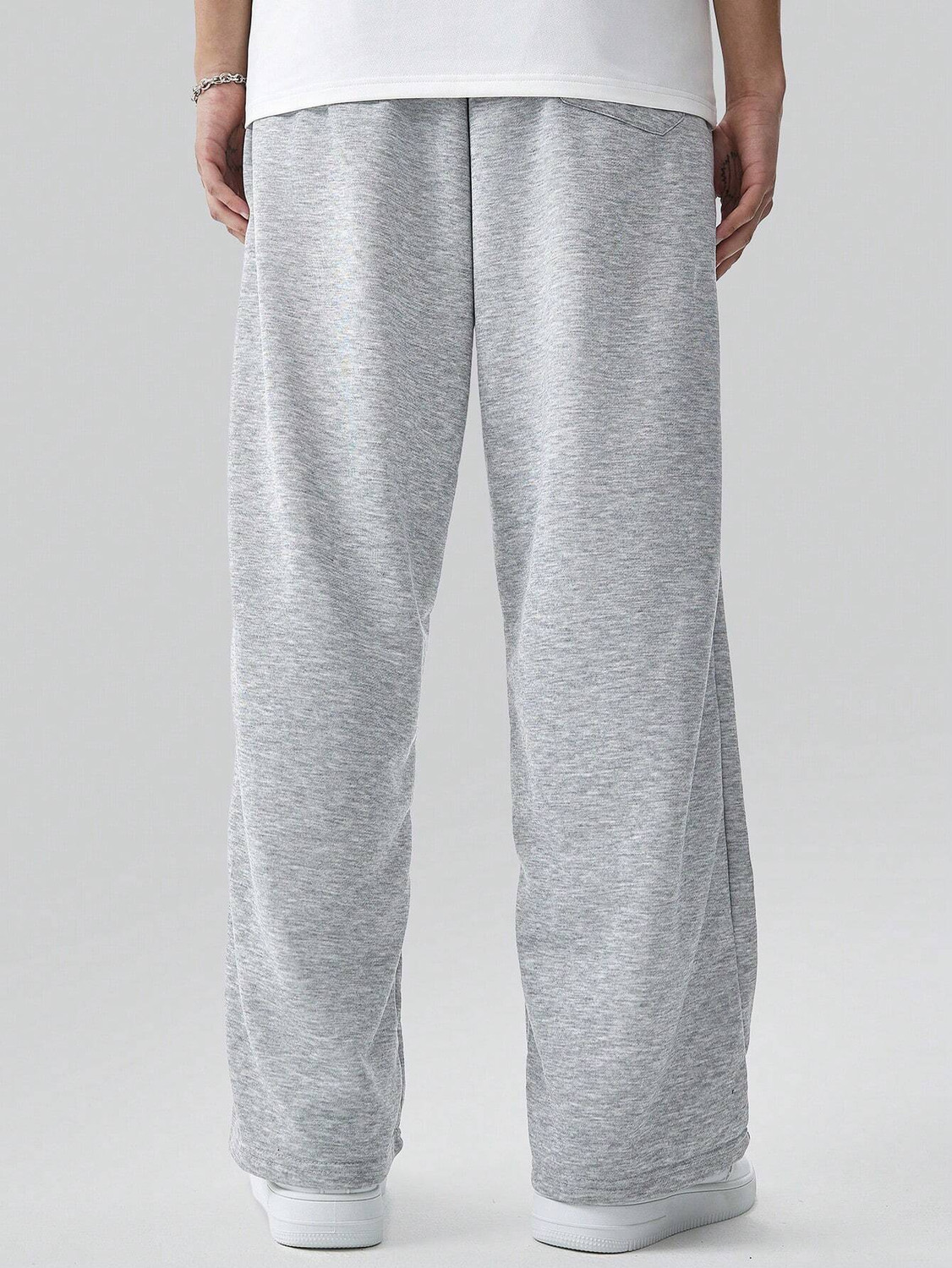 Image of Dockstreet Solid Men Grey Track Pants