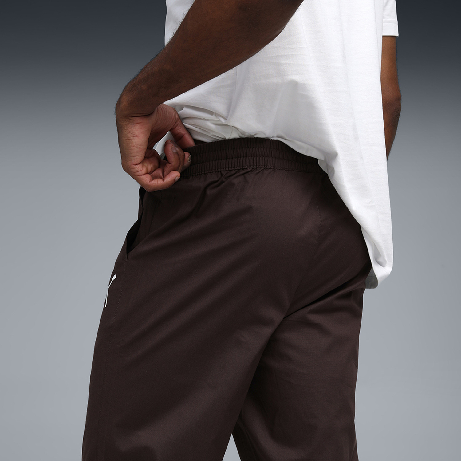 Image of PUMA Solid Men Brown Track Pants