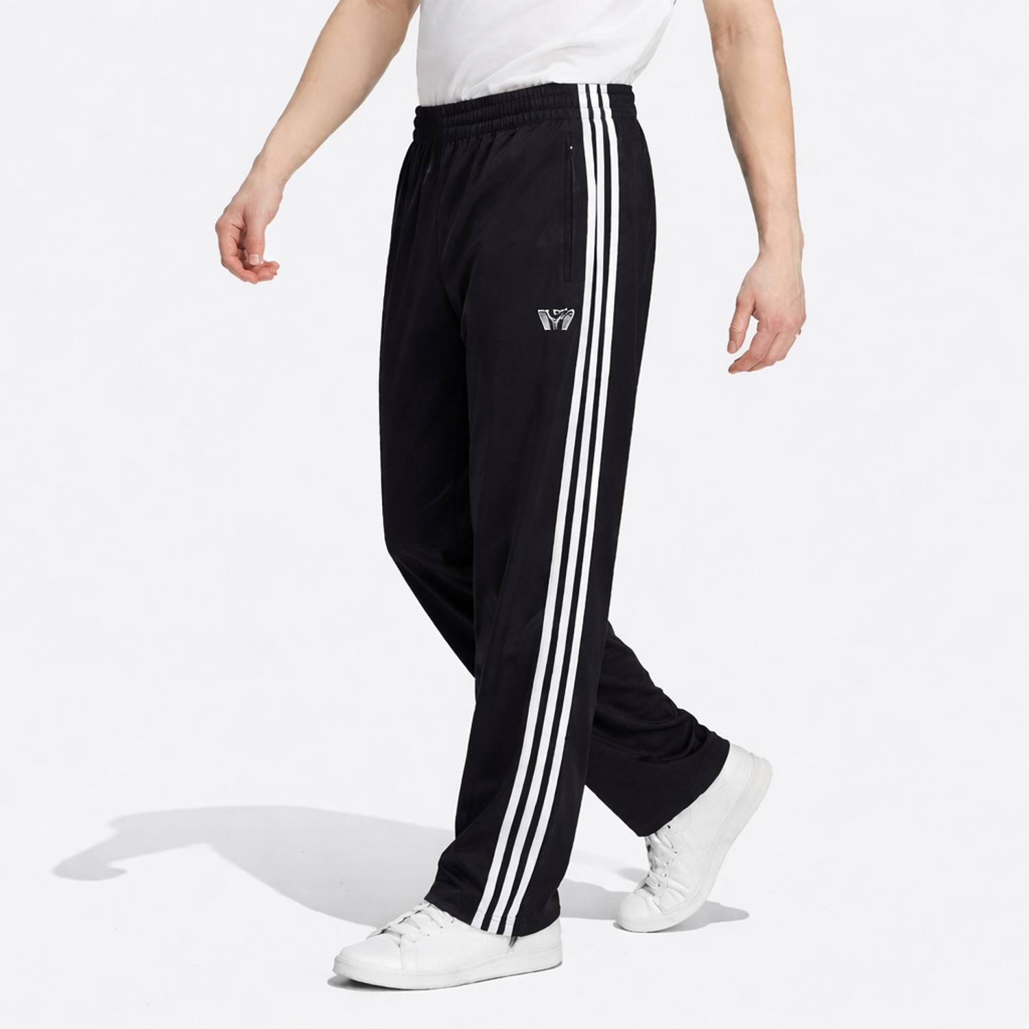 Six Star Men Black Track Pants - Image 1