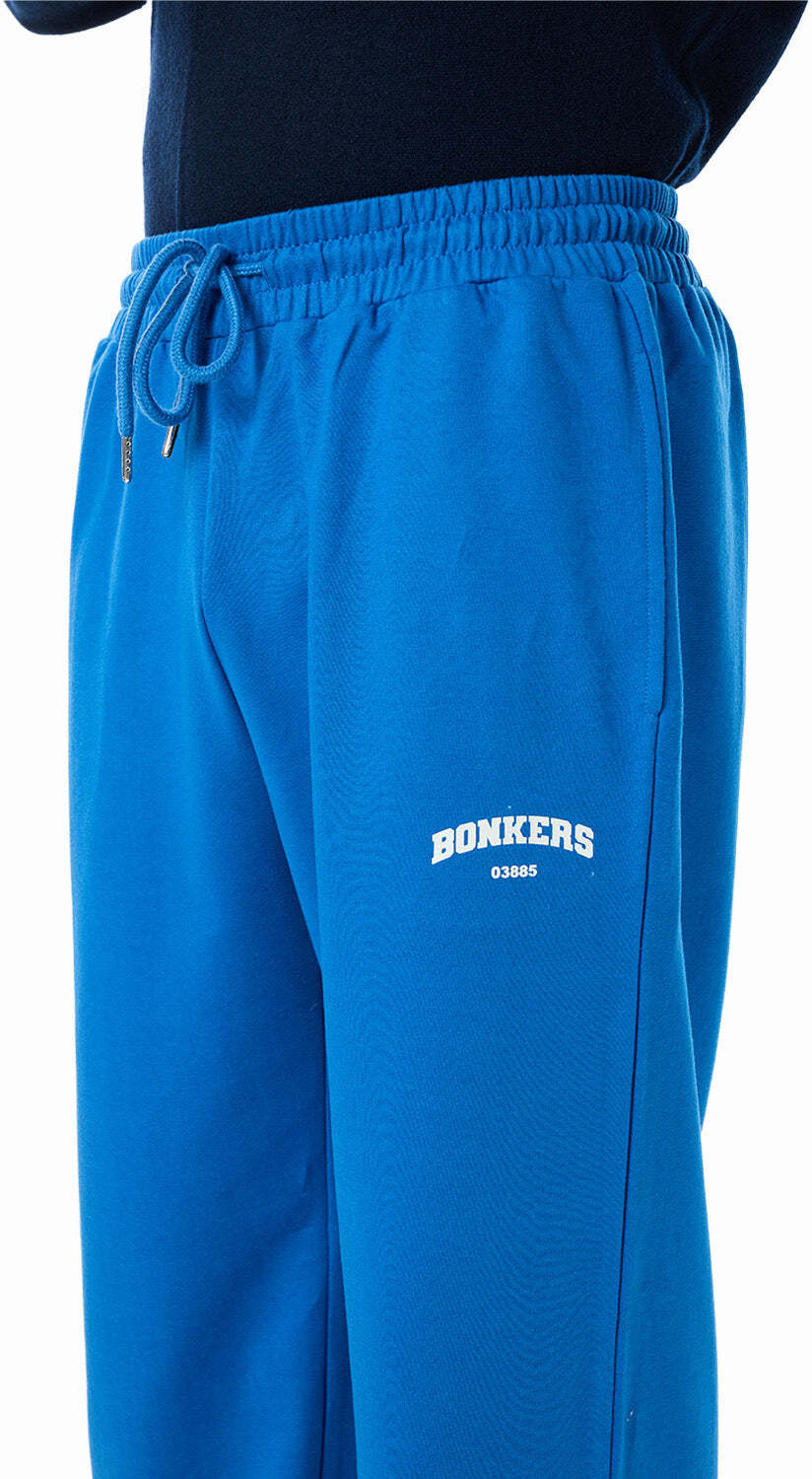 Image of Bonkers Corner Men Solid Blue Track Pants