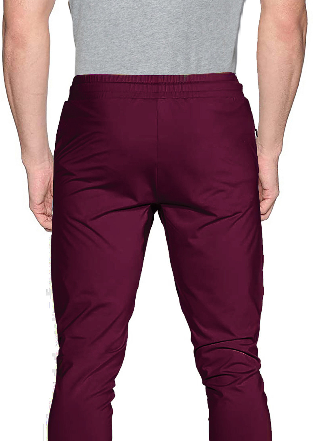 Image of AVOLT Printed Men Maroon Track Pants