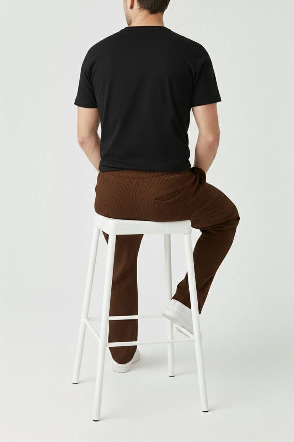 rk hub Solid Men Brown Track Pants - Image 4