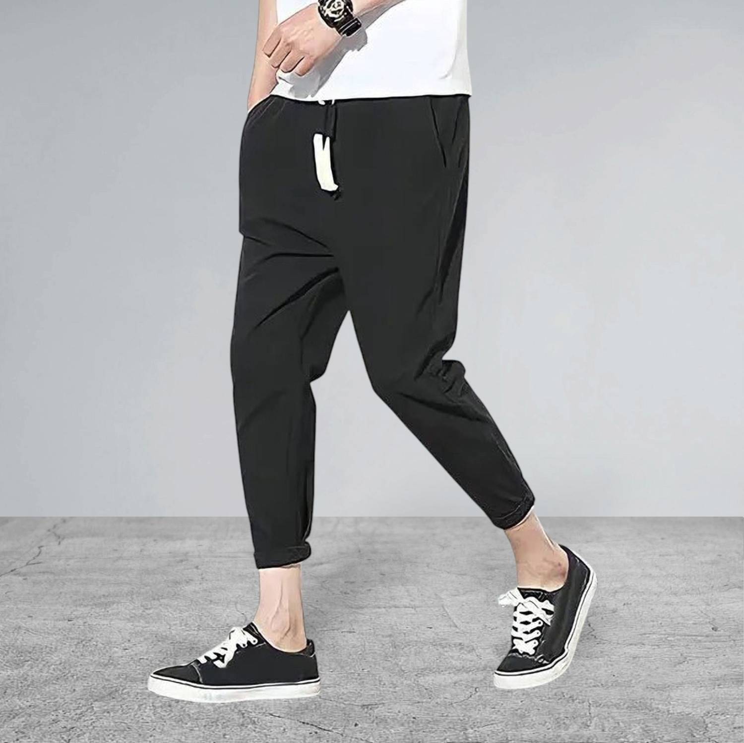 AviraEnterprise Striped Men & Women Black Track Pants
