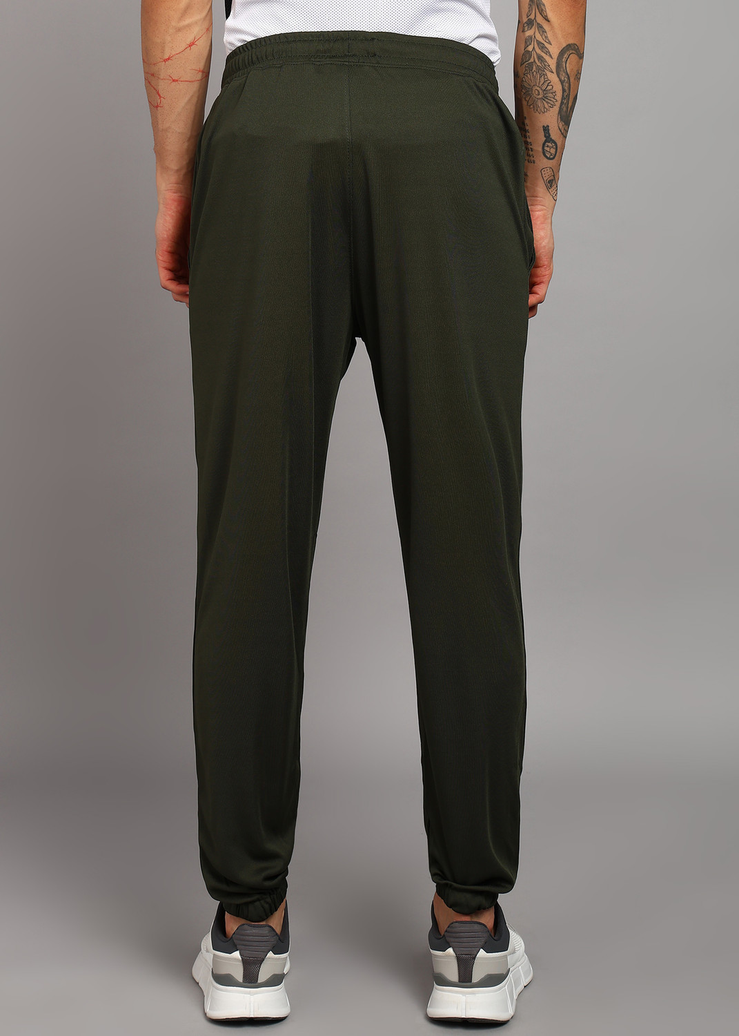 Image of HRX by Hrithik Roshan Solid Men Grey Track Pants