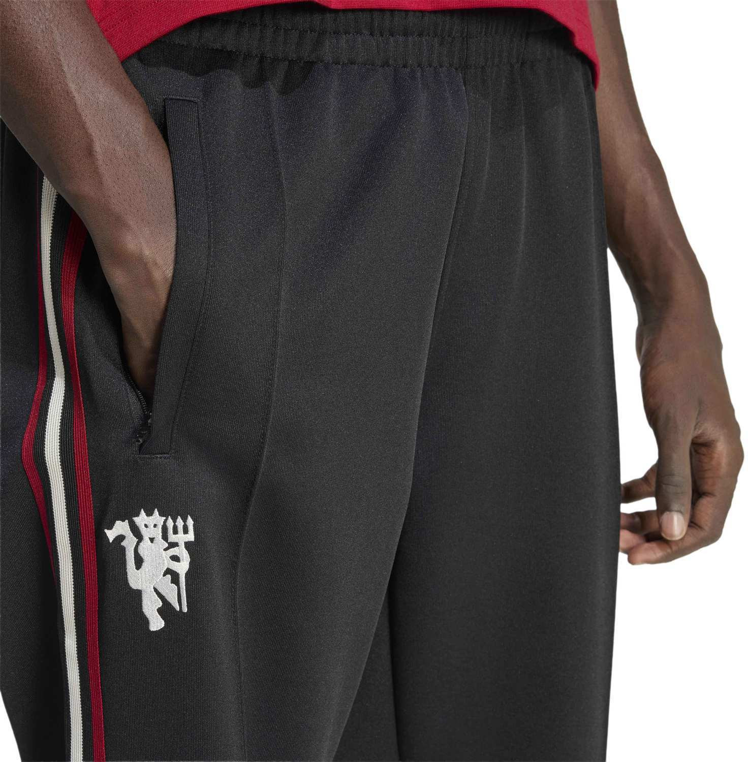 Image of ADIDAS Striped Men Black Track Pants