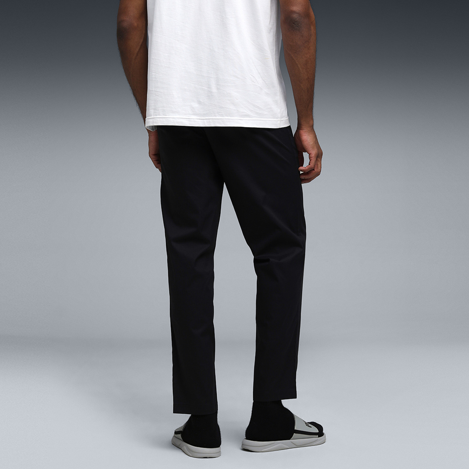 Image of PUMA Solid Men Black Track Pants