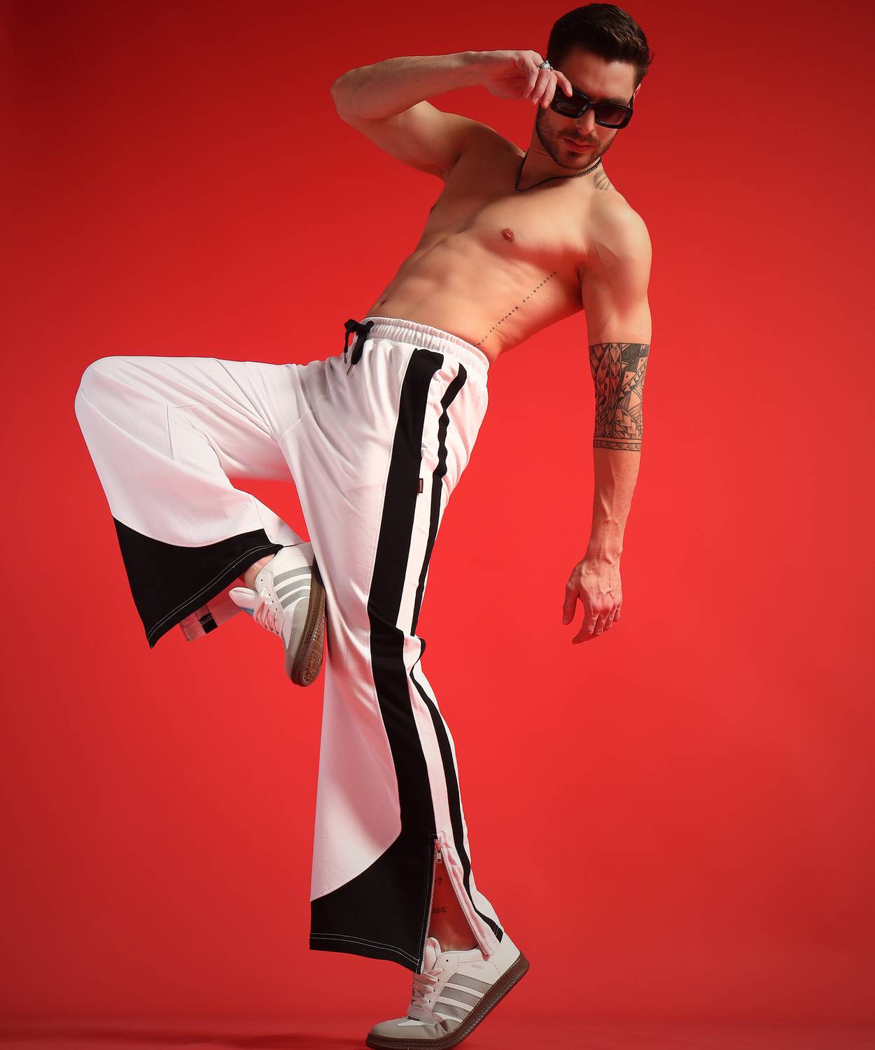 PockMAN Men Black, Pink Track Pants - Image 1