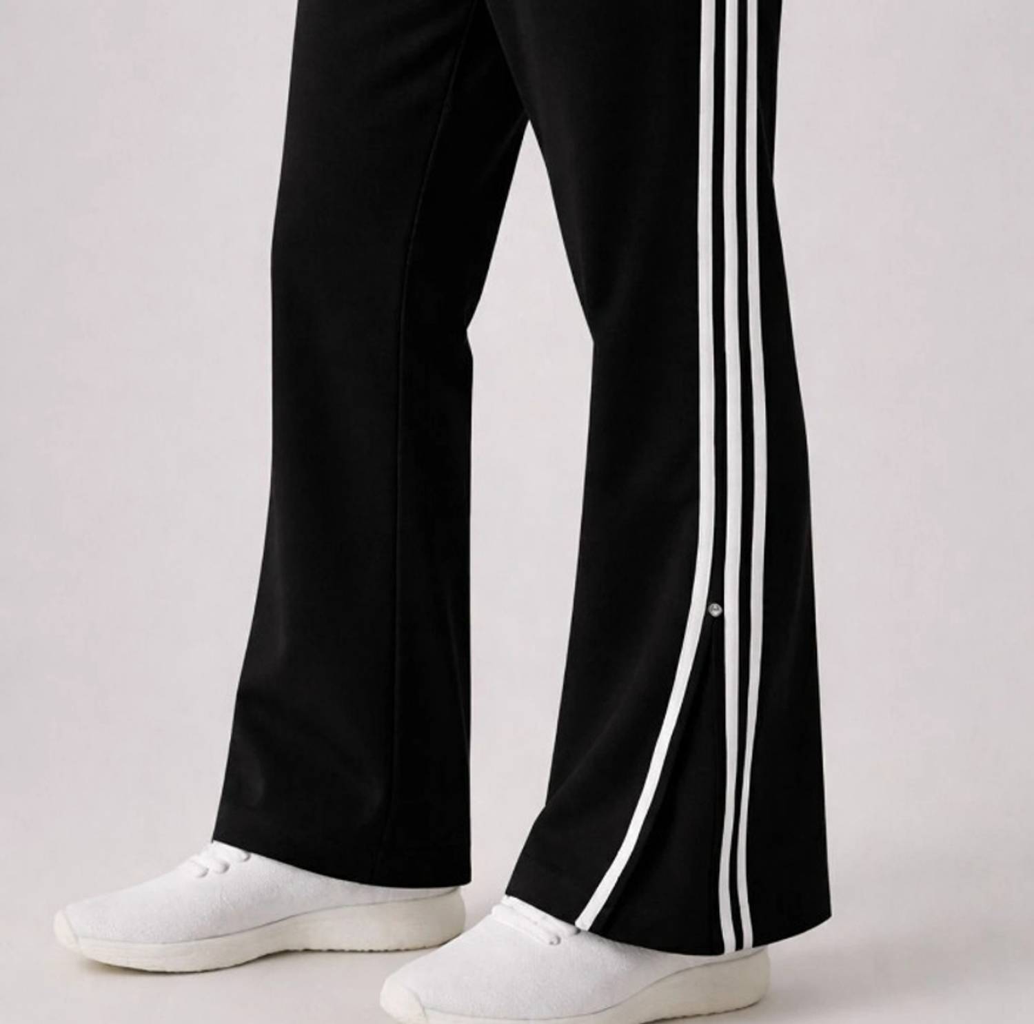 Men Striped Black Track Pants - Image 3