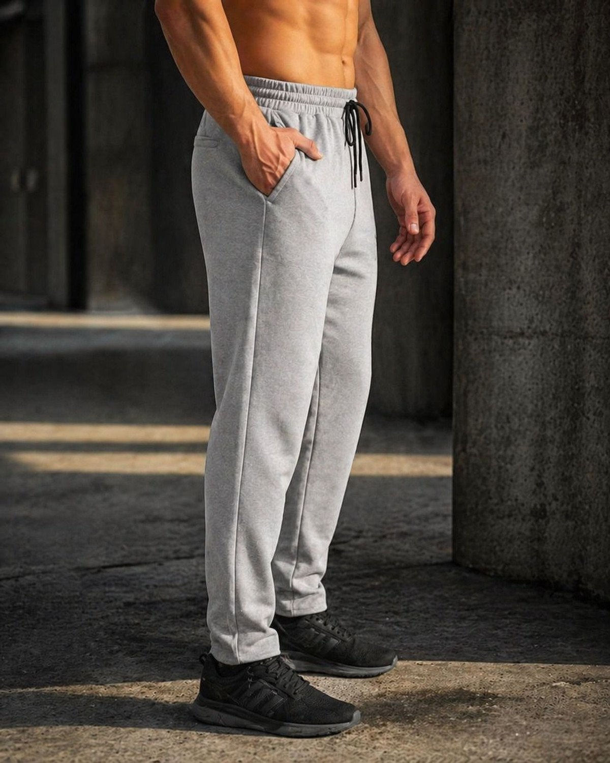 Image of TENRUN Solid Men Multicolor Track Pants