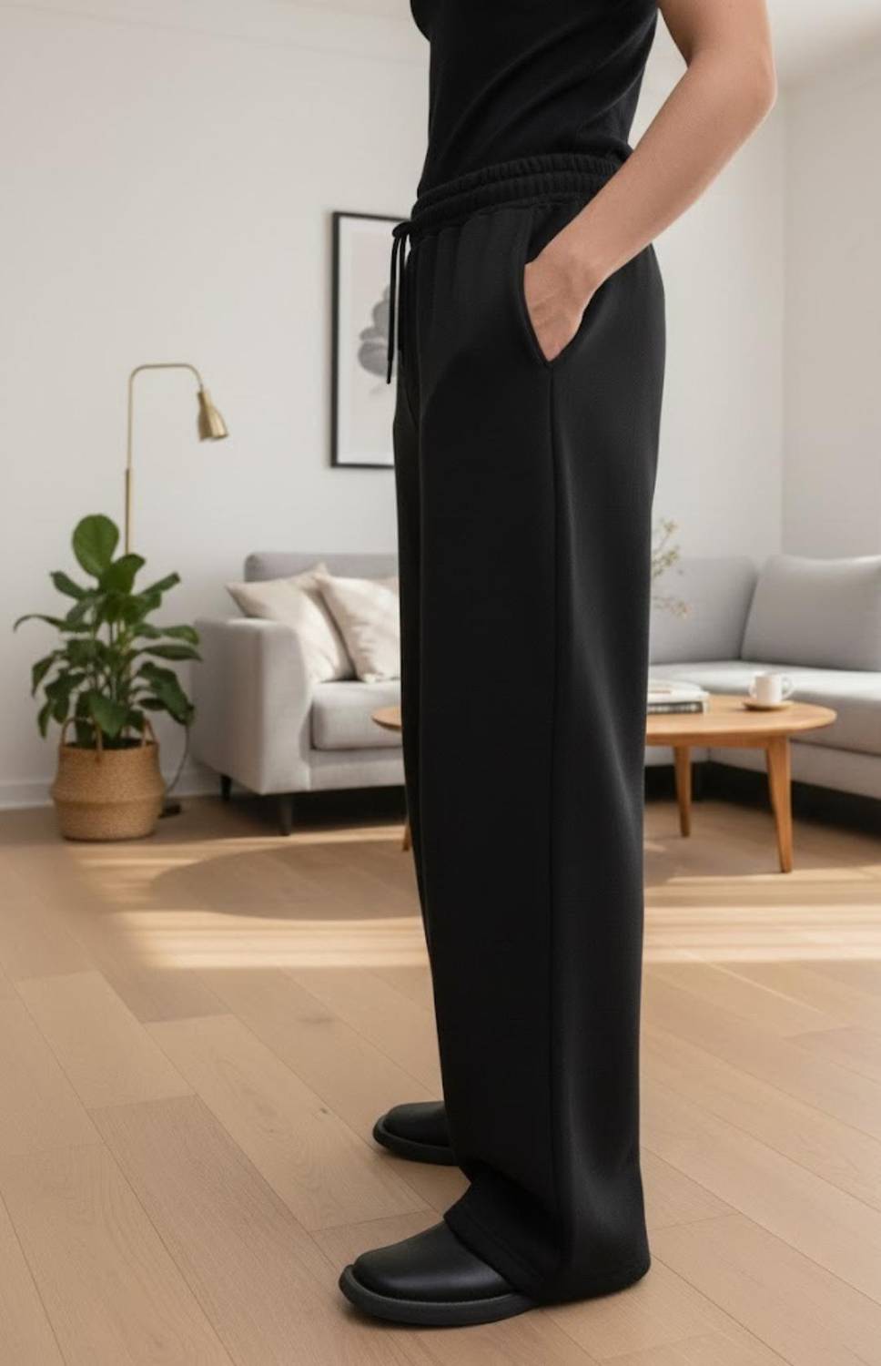 Dockstreet Men Black Track Pants - Image 2
