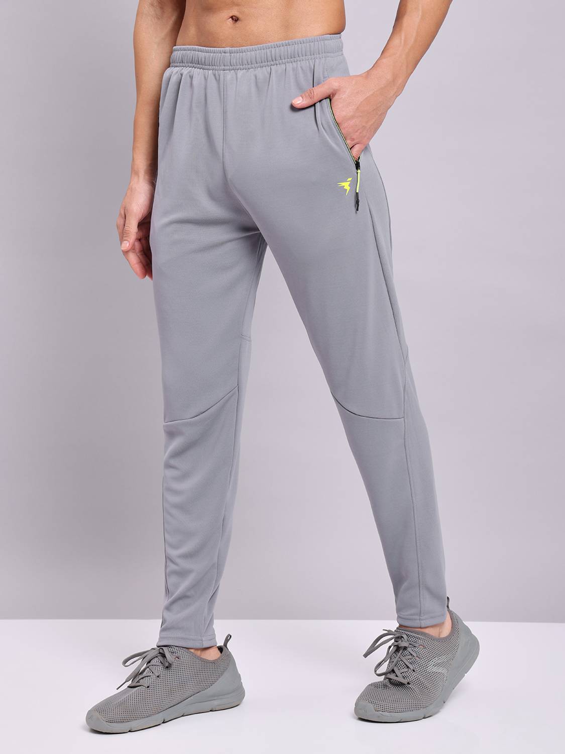 TECHNOSPORT Men Grey Track Pants
