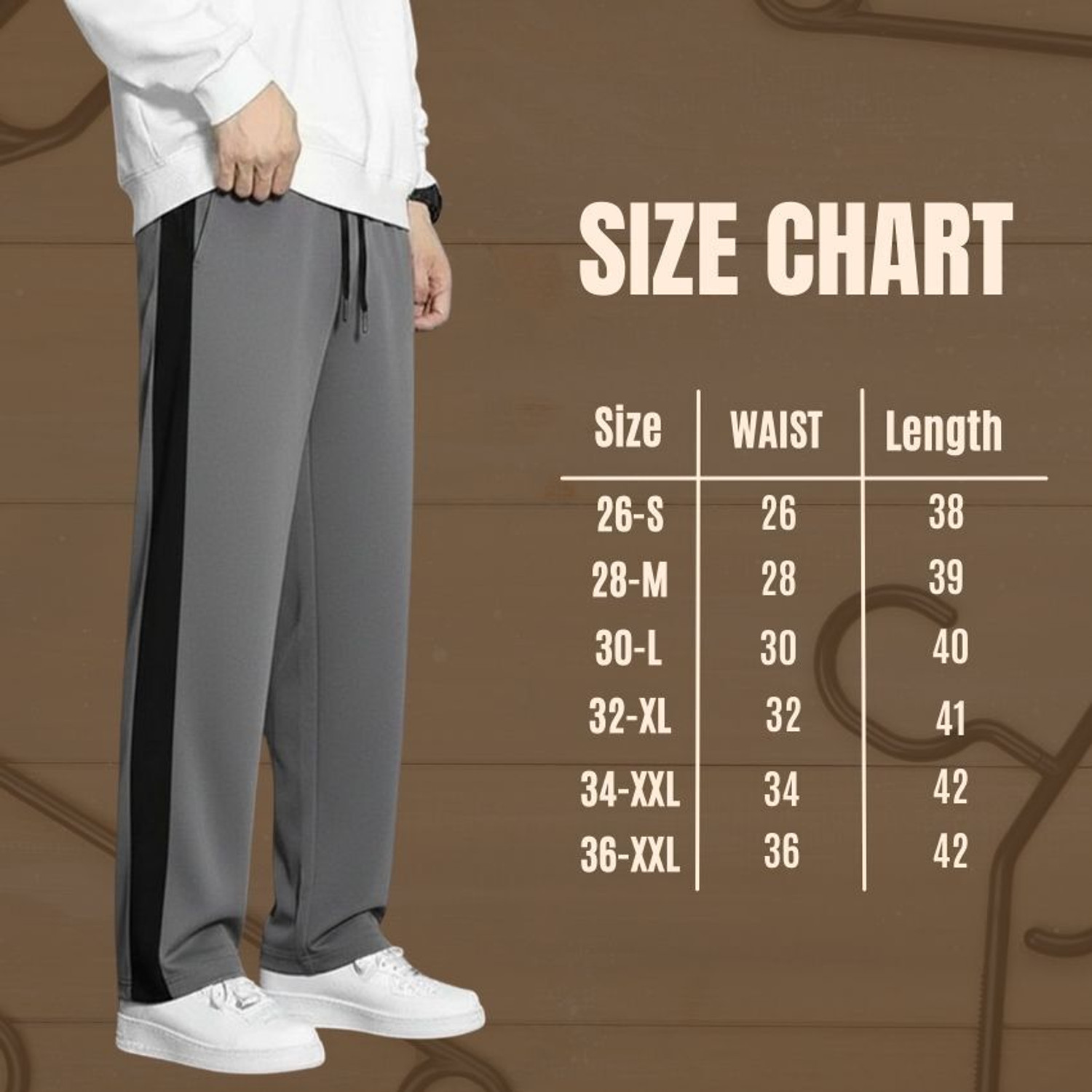 Image of Vcloths Solid, Striped Men Black, Grey Track Pants