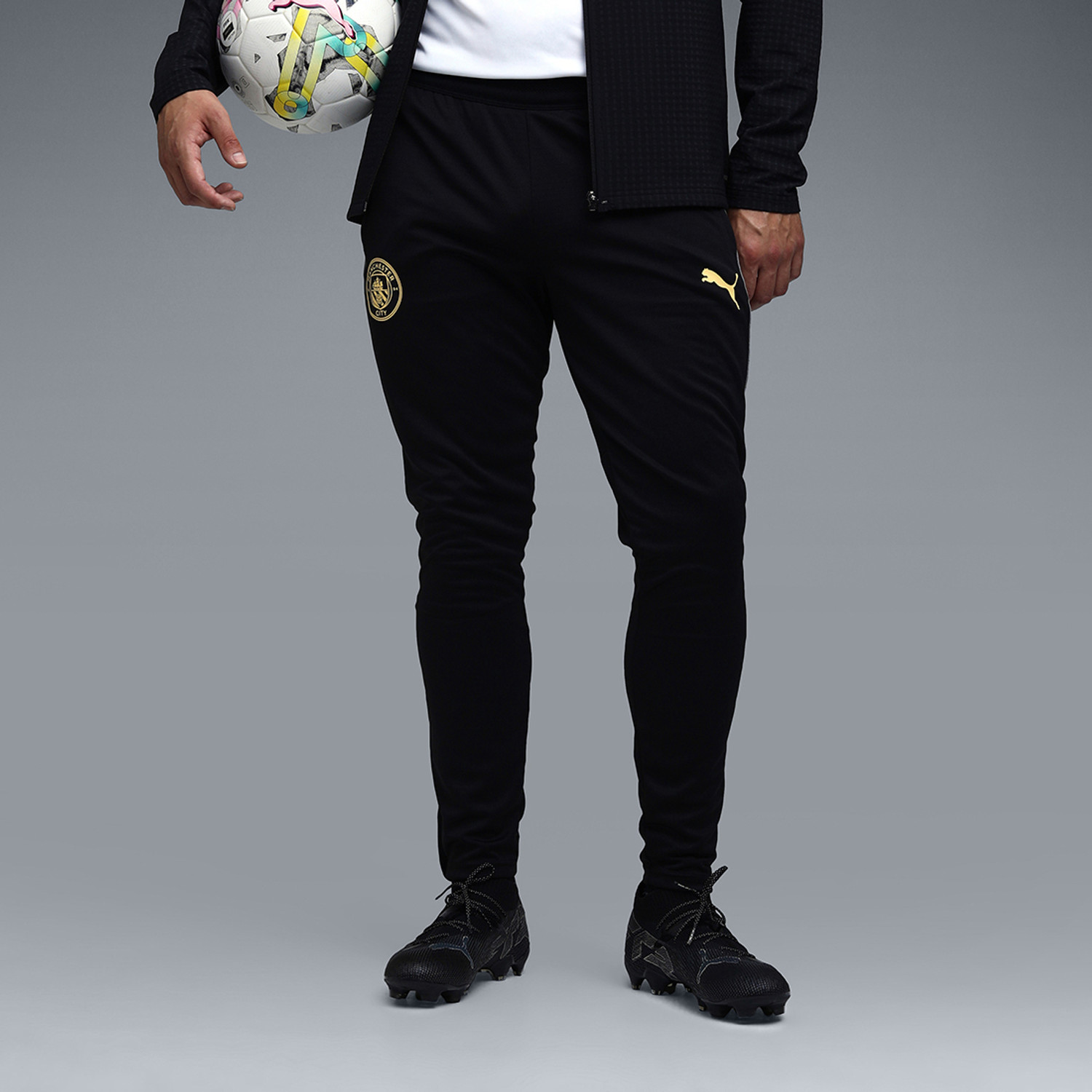 Image of PUMA Printed Men Black Track Pants