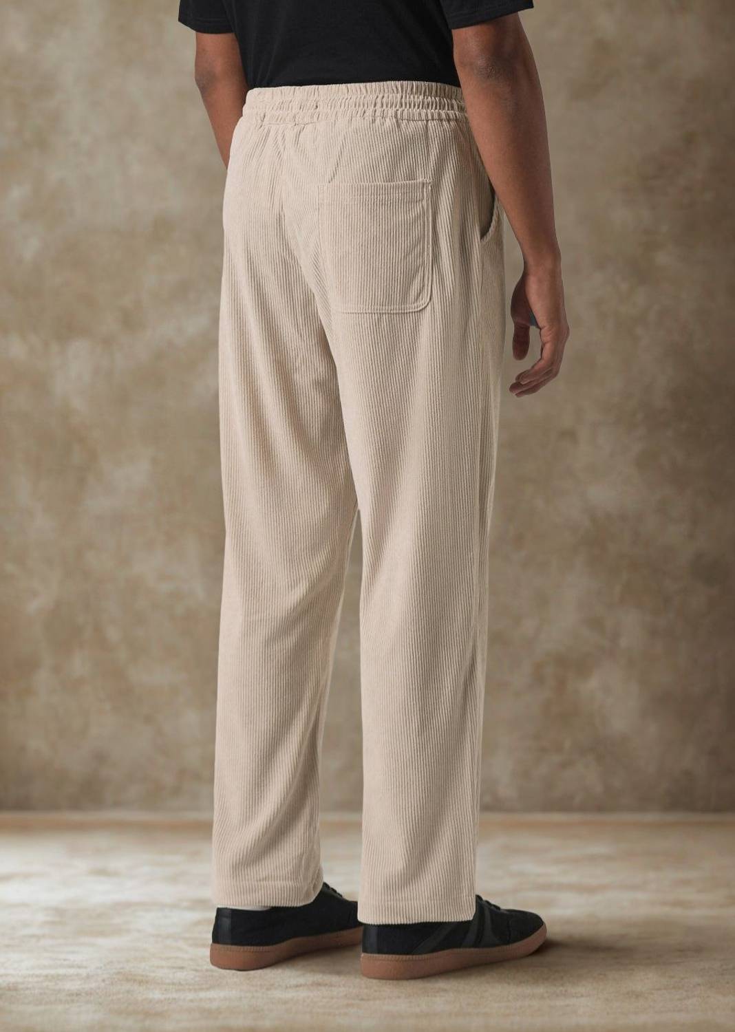 INDICLUB Regular Fit Men Beige Trousers - Image 2