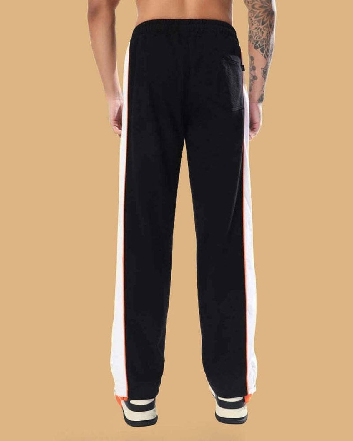 Genzclassic Colorblock Black Track Pants - Image 5