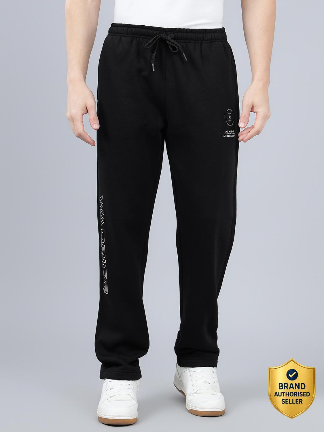 CANTABIL Printed Men Black Track Pants