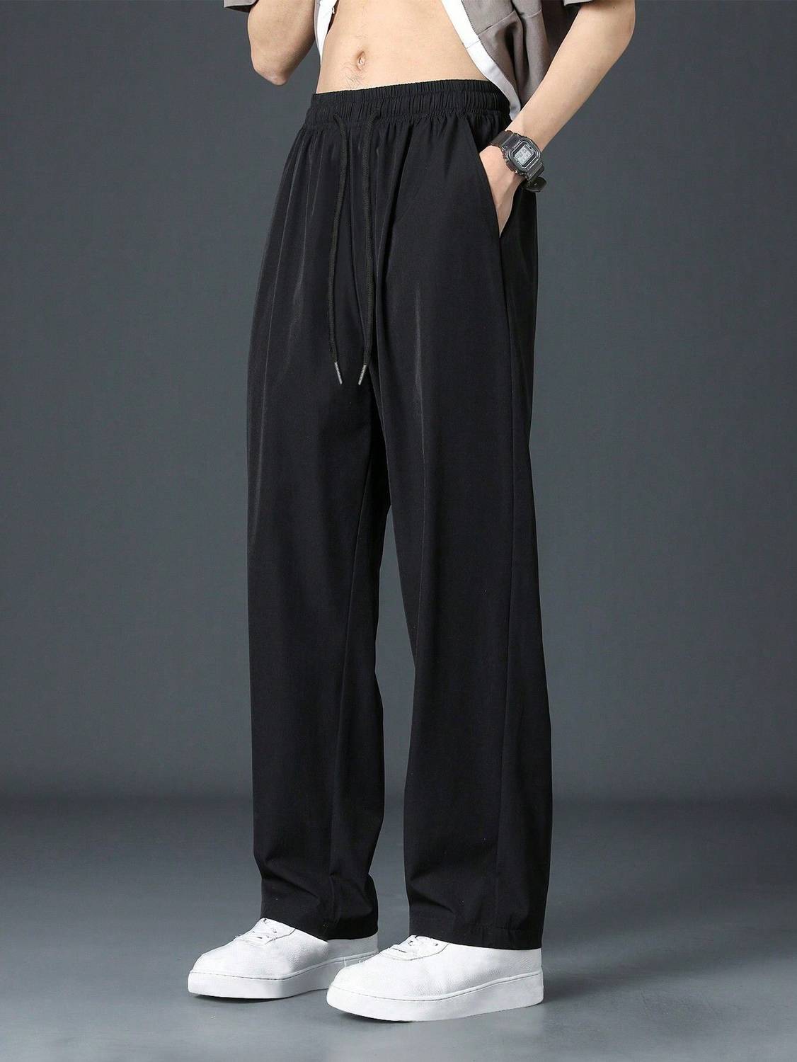 Daphne Maurier Men Black Trousers - Image 1