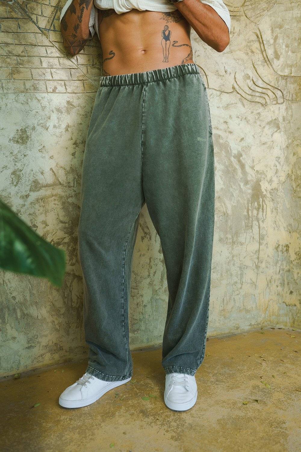 Bonkers Men Olive Track Pants - Image 3