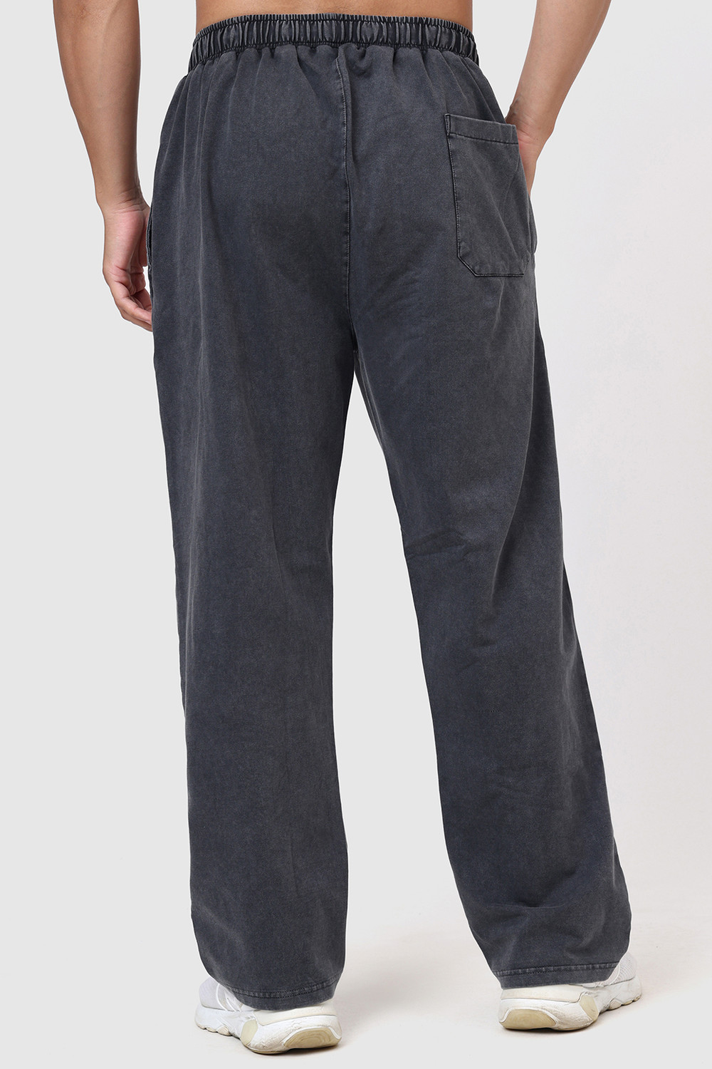 Image of FuaarK Solid Men Grey Track Pants