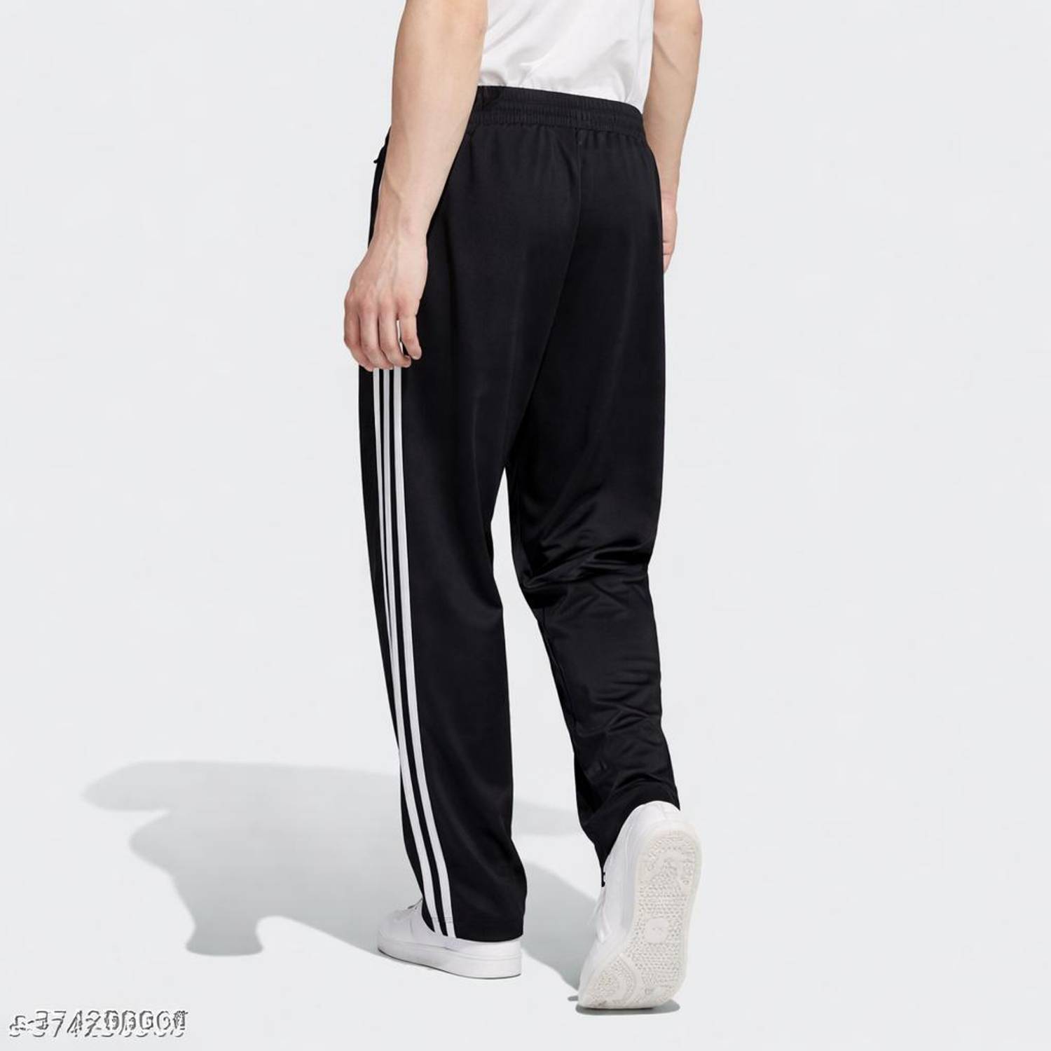 Six Star Men Black Track Pants - Image 3