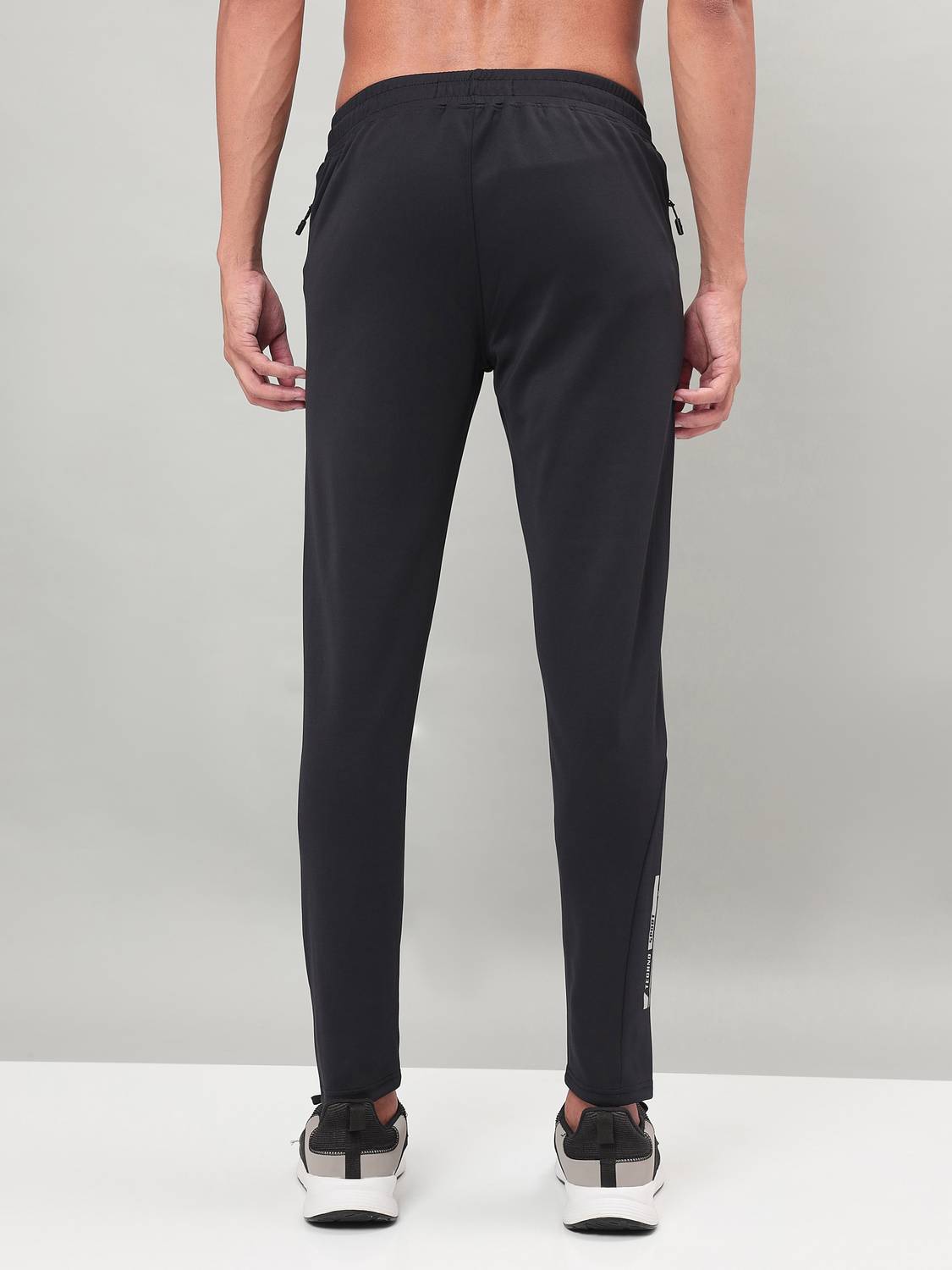 TECHNOSPORT Black Men's Track Pants - Image 3