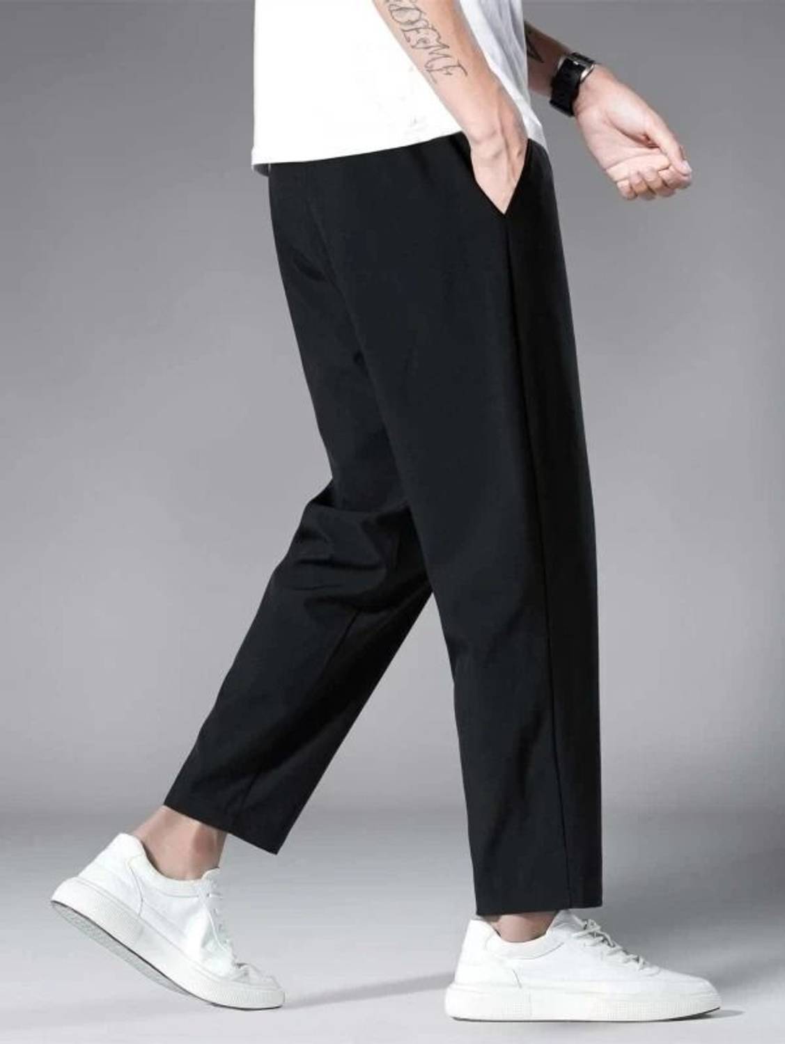 PYTHON Men Black Track Pants Pack of 2 - Image 4