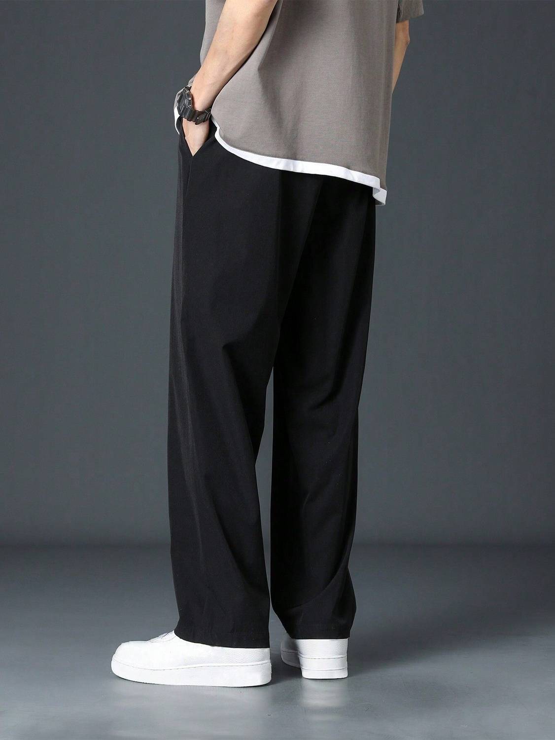 Daphne Maurier Men Black Trousers - Image 2