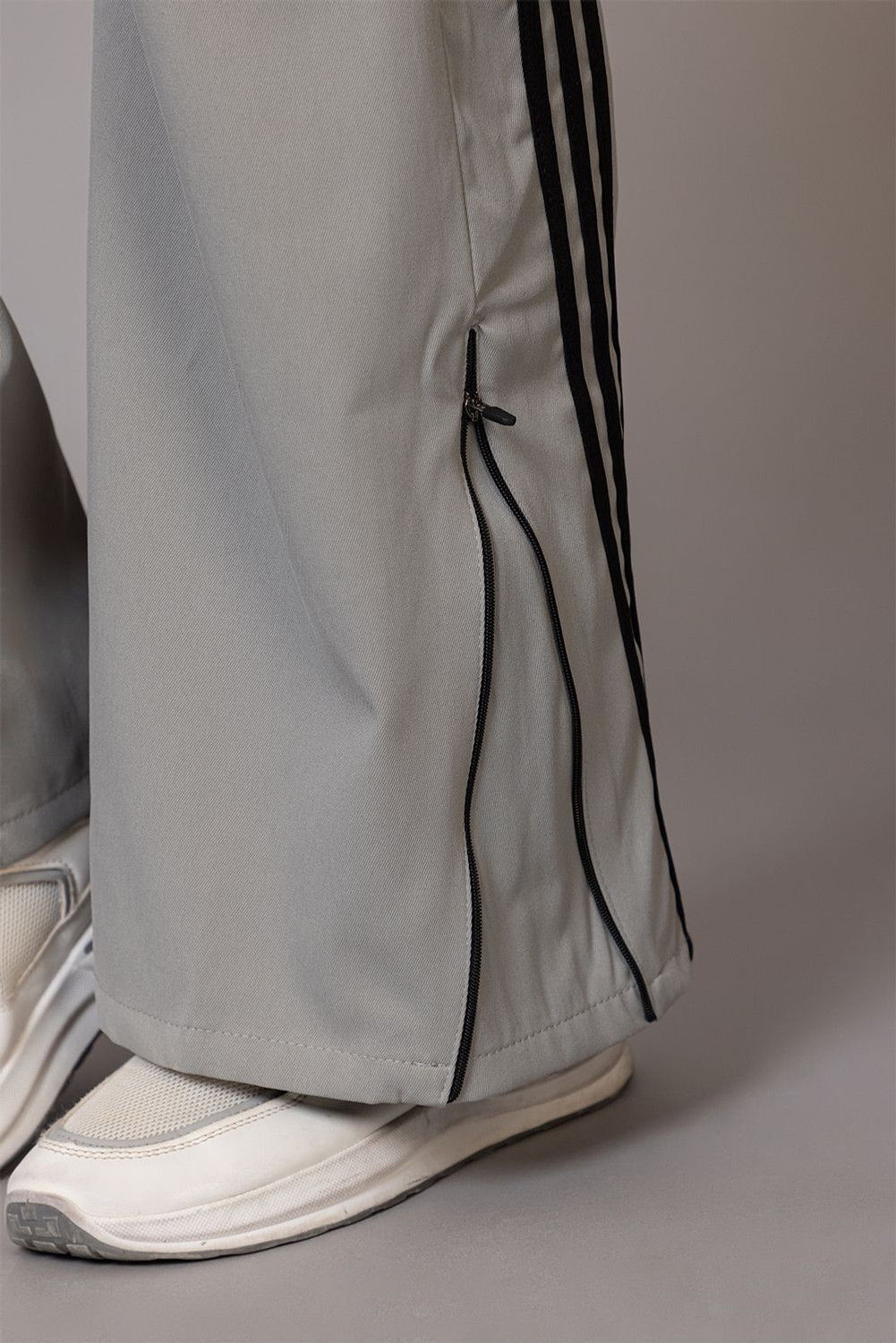 Image of BAYSTREET Striped Women Grey Track Pants