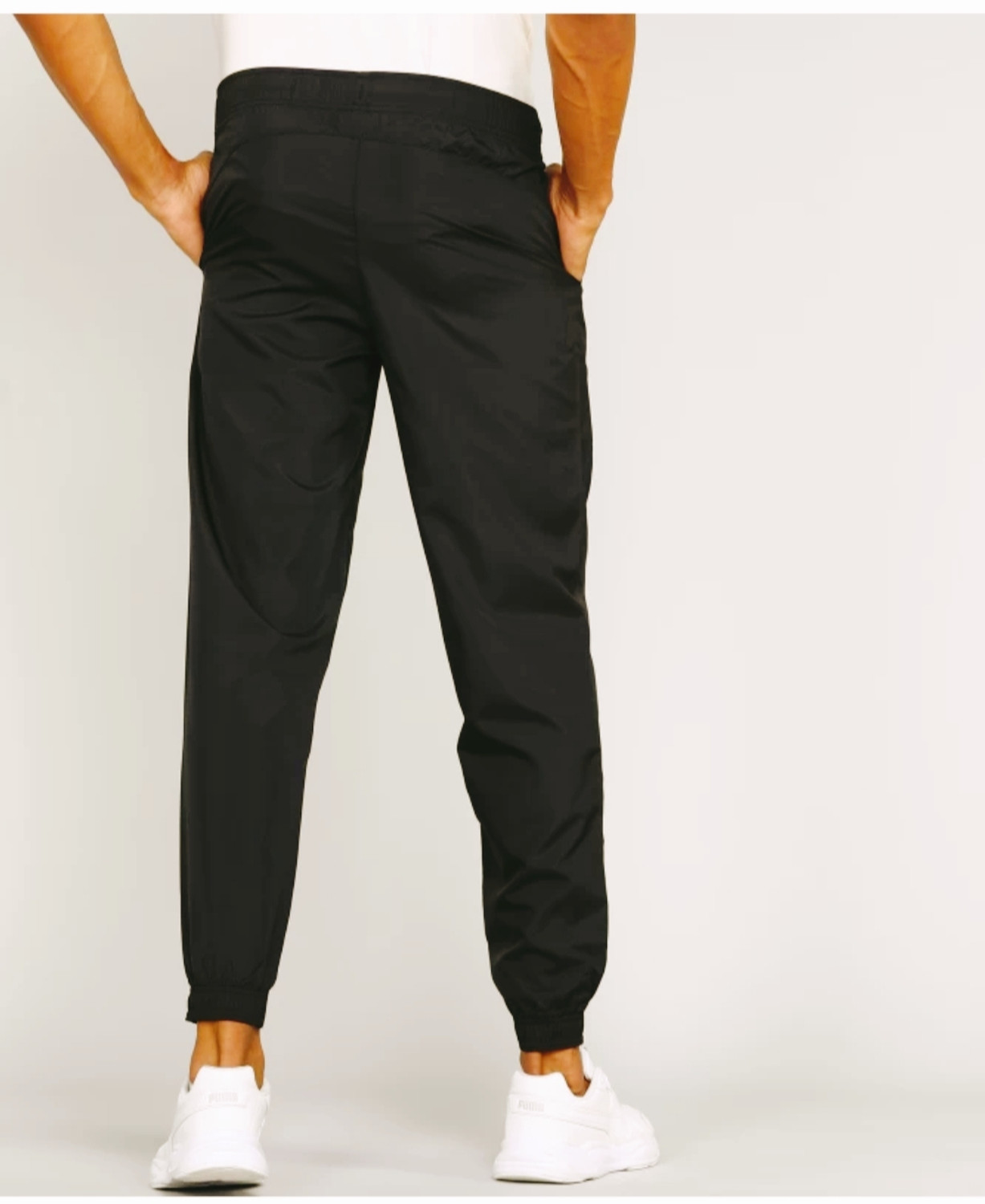 Image of UARBN Solid Men & Women Black Track Pants