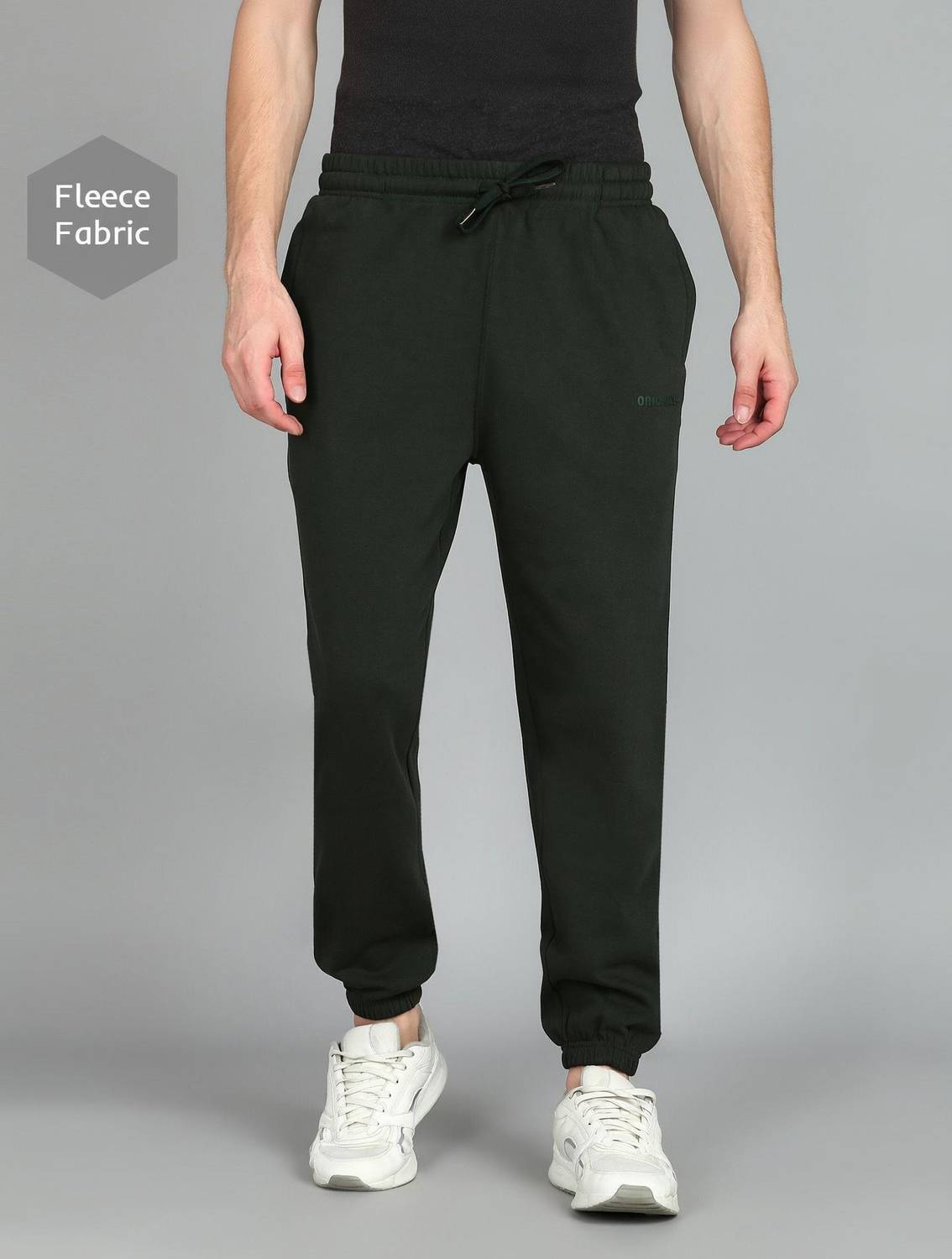 Alan Jones Solid Men Green Track Pants - Image 1
