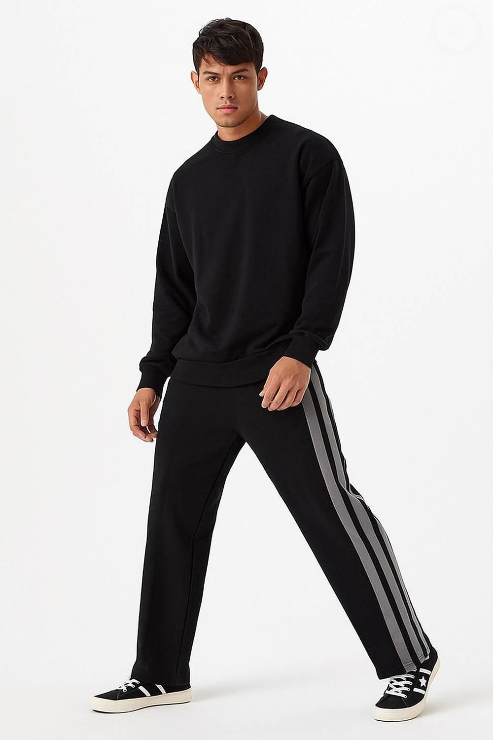 CULISH Striped Black Track Pants - Image 3