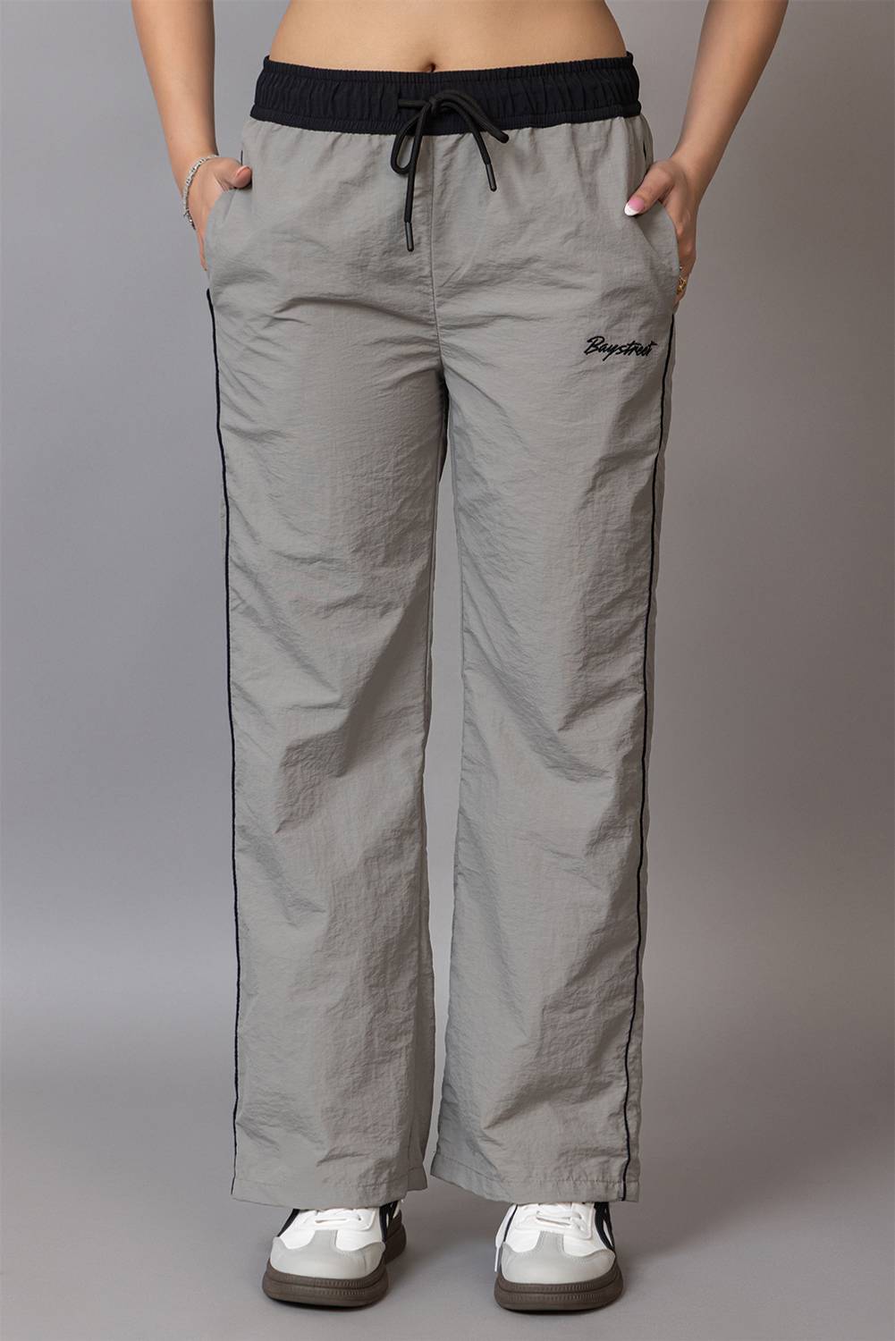 BAYSTREET Solid Women Grey Track Pants